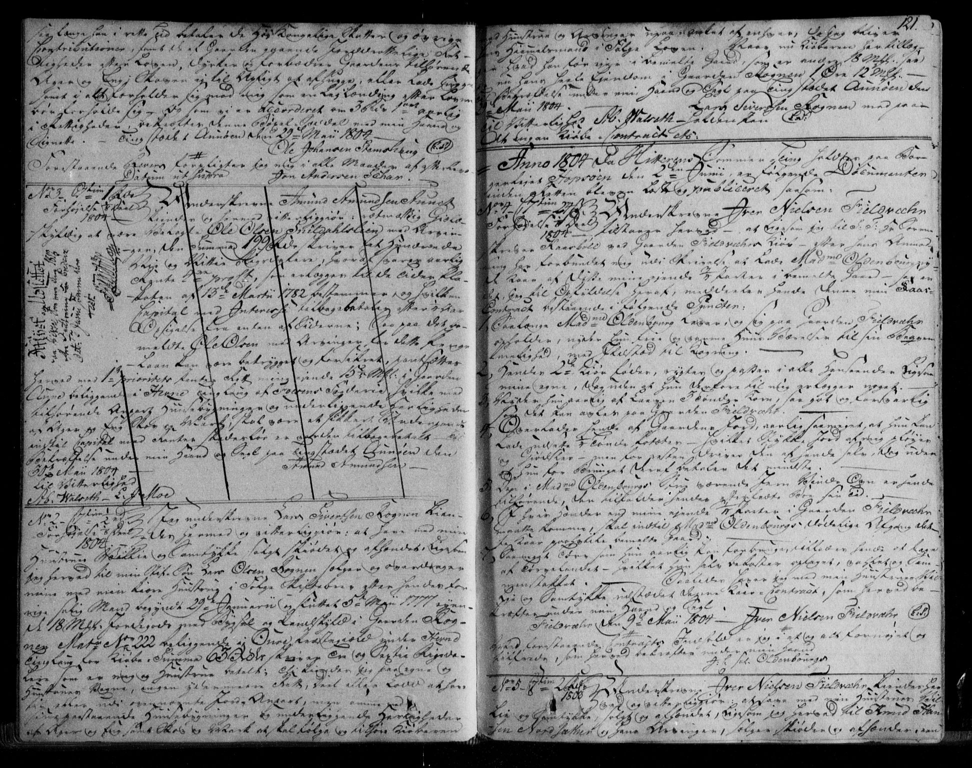 Fosen sorenskriveri, SAT/A-1107/1/2/2C/L0005: Pantebok nr. 4A, 1800-1810, s. 121