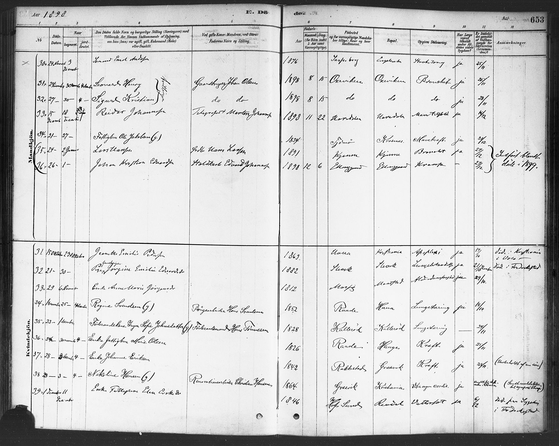 Onsøy prestekontor Kirkebøker, AV/SAO-A-10914/F/Fa/L0006: Ministerialbok nr. I 6, 1878-1898, s. 653
