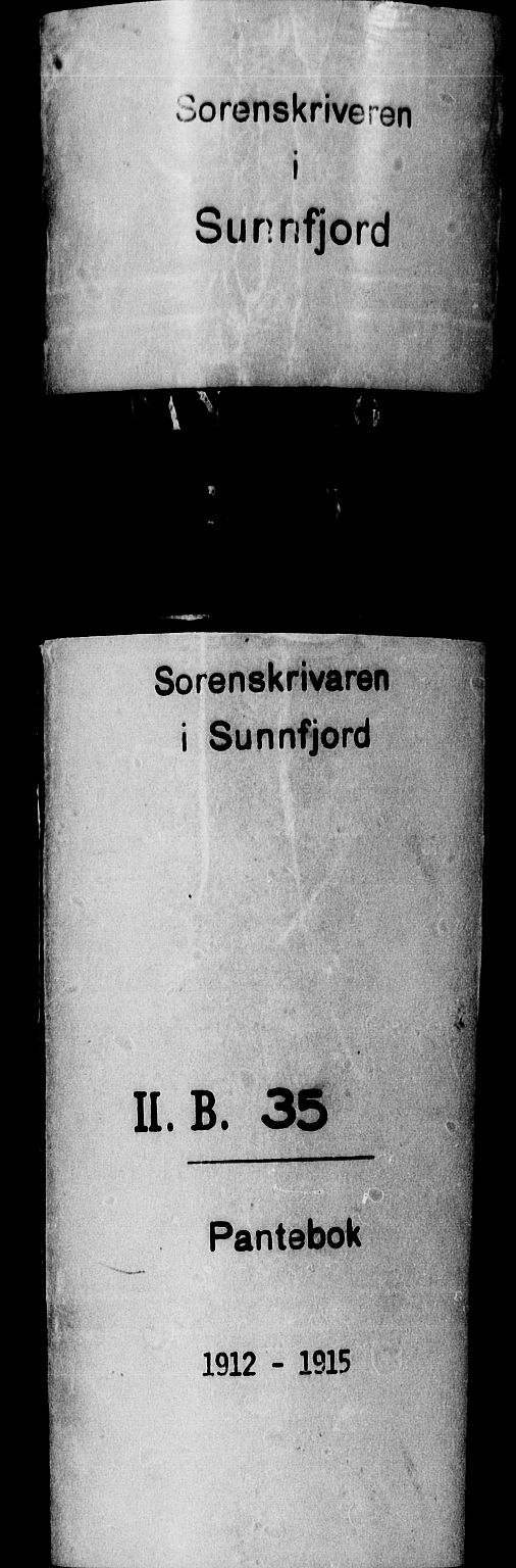 Sunnfjord tingrett, AV/SAB-A-3201/1/G/Gb/Gba/L0035: Pantebok nr. II.B.35, 1912-1915