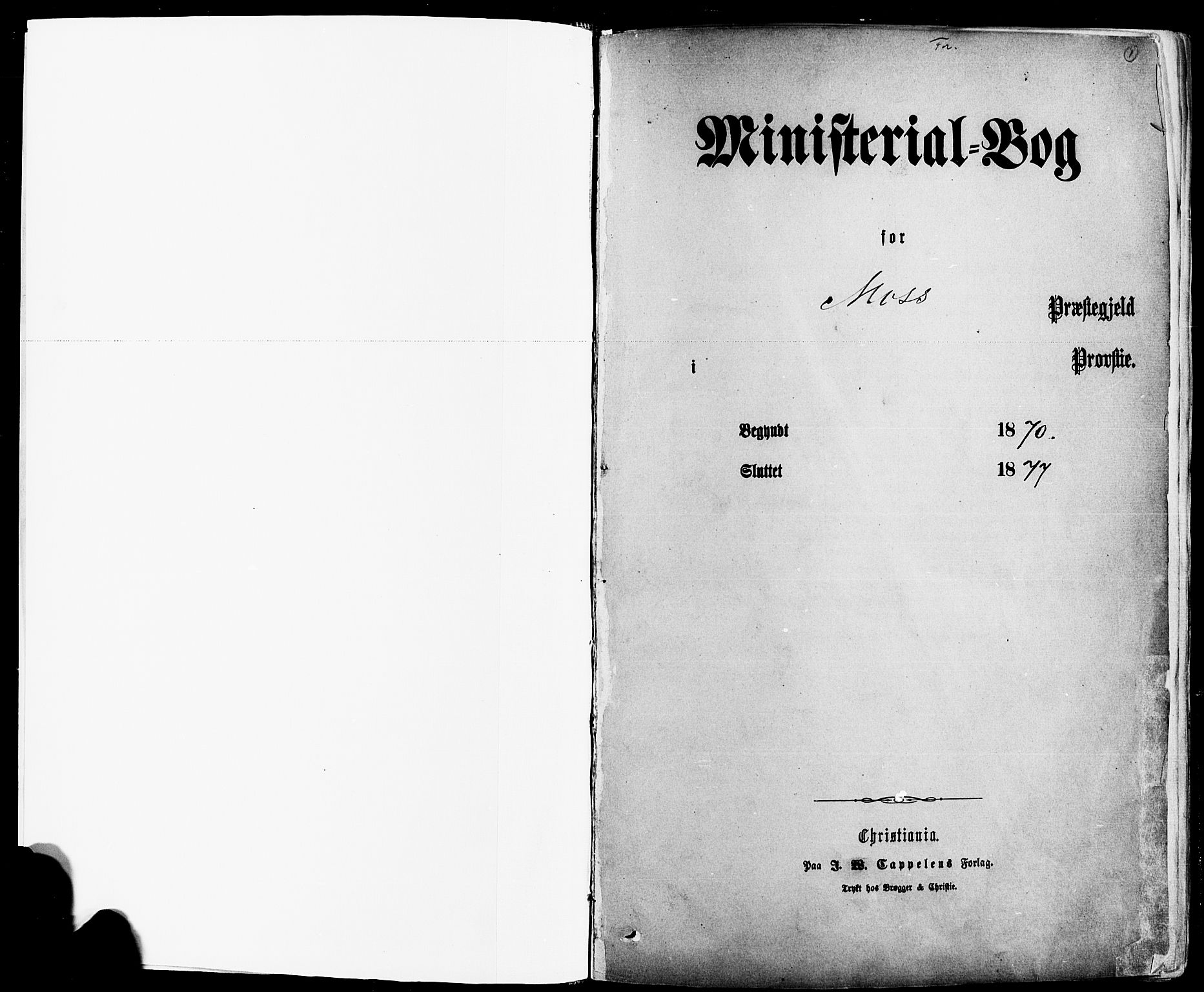 Moss prestekontor Kirkebøker, SAO/A-2003/F/Fa/L0010: Ministerialbok nr. I 10, 1870-1877