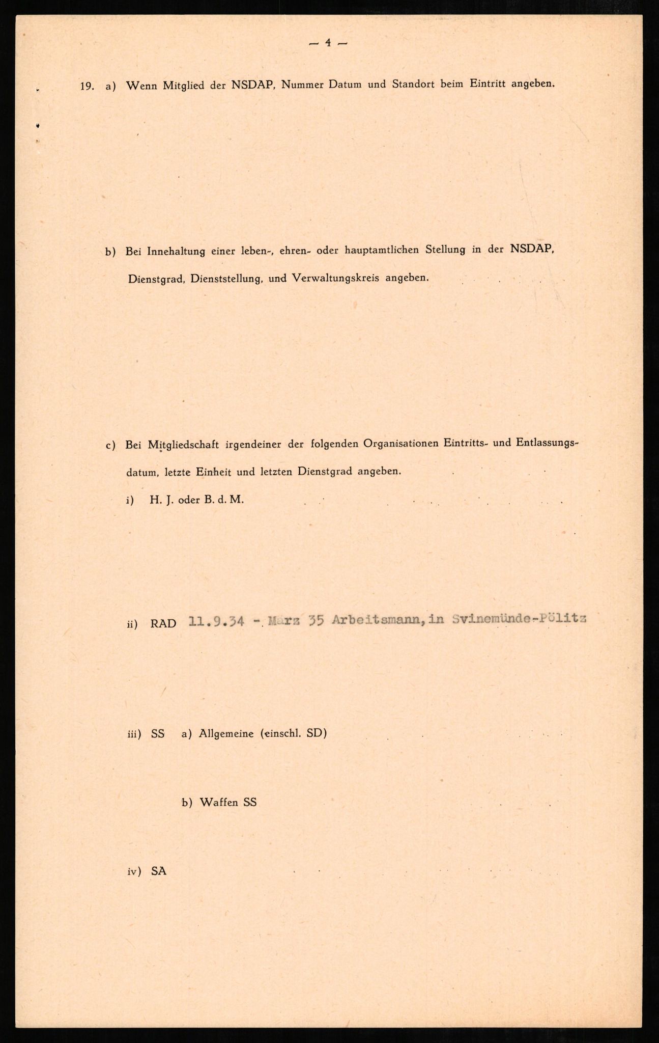 Forsvaret, Forsvarets overkommando II, AV/RA-RAFA-3915/D/Db/L0005: CI Questionaires. Tyske okkupasjonsstyrker i Norge. Tyskere., 1945-1946, s. 196