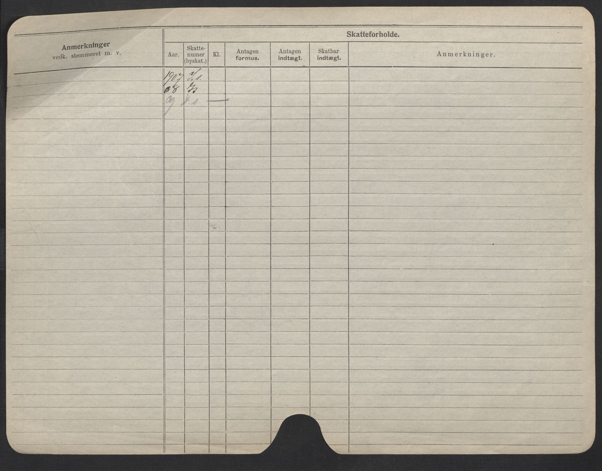 Oslo folkeregister, Registerkort, SAO/A-11715/F/Fa/Fac/L0009: Menn, 1906-1914, s. 51b