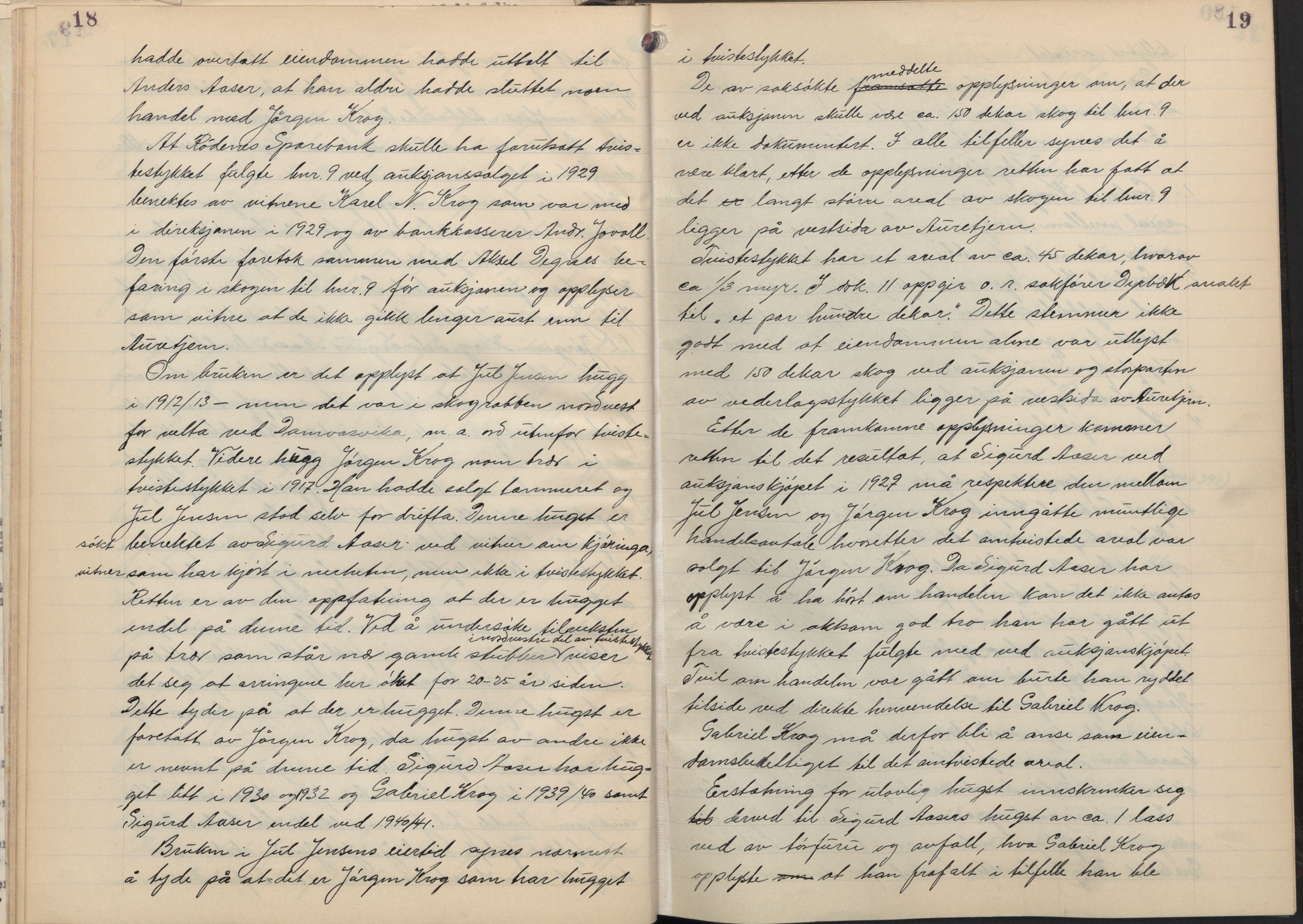 Østfold jordskifterett, AV/SAO-A-10240/F/Fc/L0007: Forhandlingsprotokoller, 1941-1947, s. 18-19