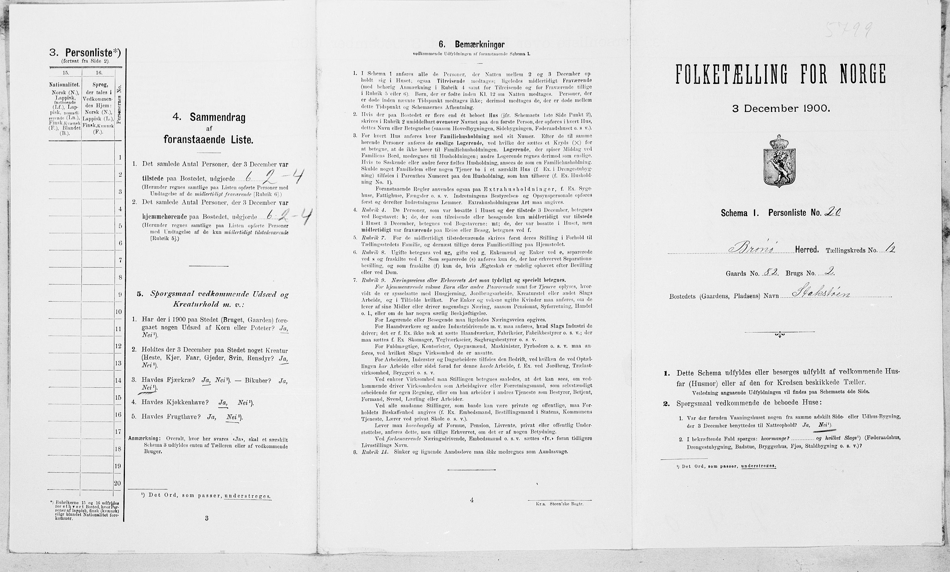 SAT, Folketelling 1900 for 1814 Brønnøy herred, 1900, s. 1491