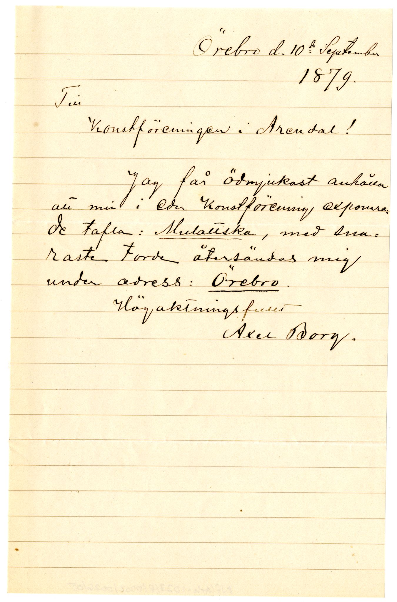 Diderik Maria Aalls brevsamling, NF/Ark-1023/F/L0002: D.M. Aalls brevsamling. B - C, 1799-1889, s. 137