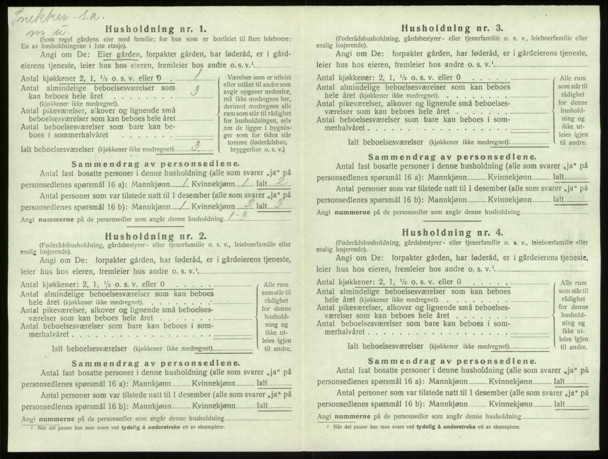 SAB, Folketelling 1920 for 1422 Lærdal herred, 1920, s. 515