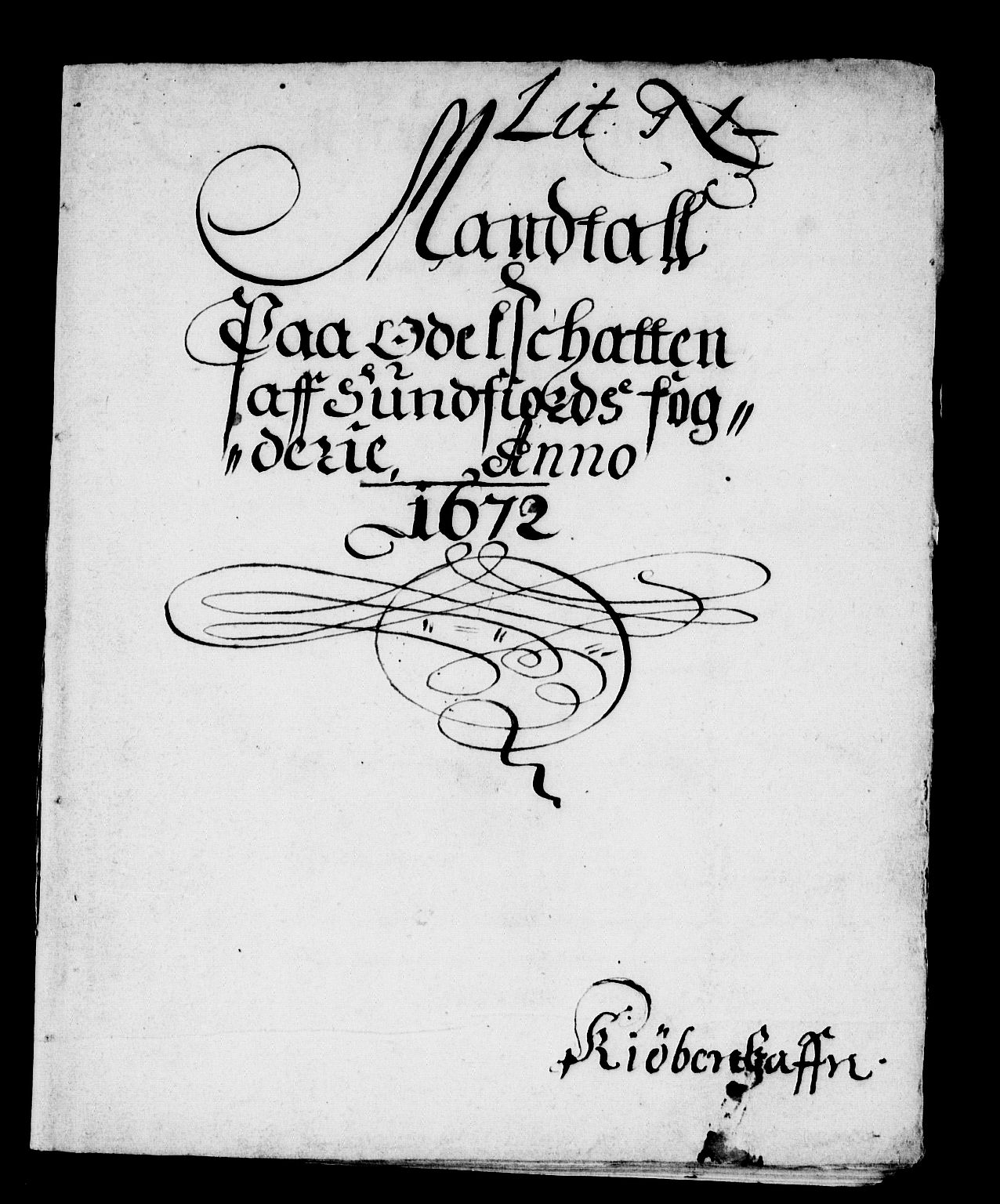 Rentekammeret inntil 1814, Reviderte regnskaper, Stiftamtstueregnskaper, Bergen stiftamt, AV/RA-EA-6043/R/Rc/L0035: Bergen stiftamt, 1672