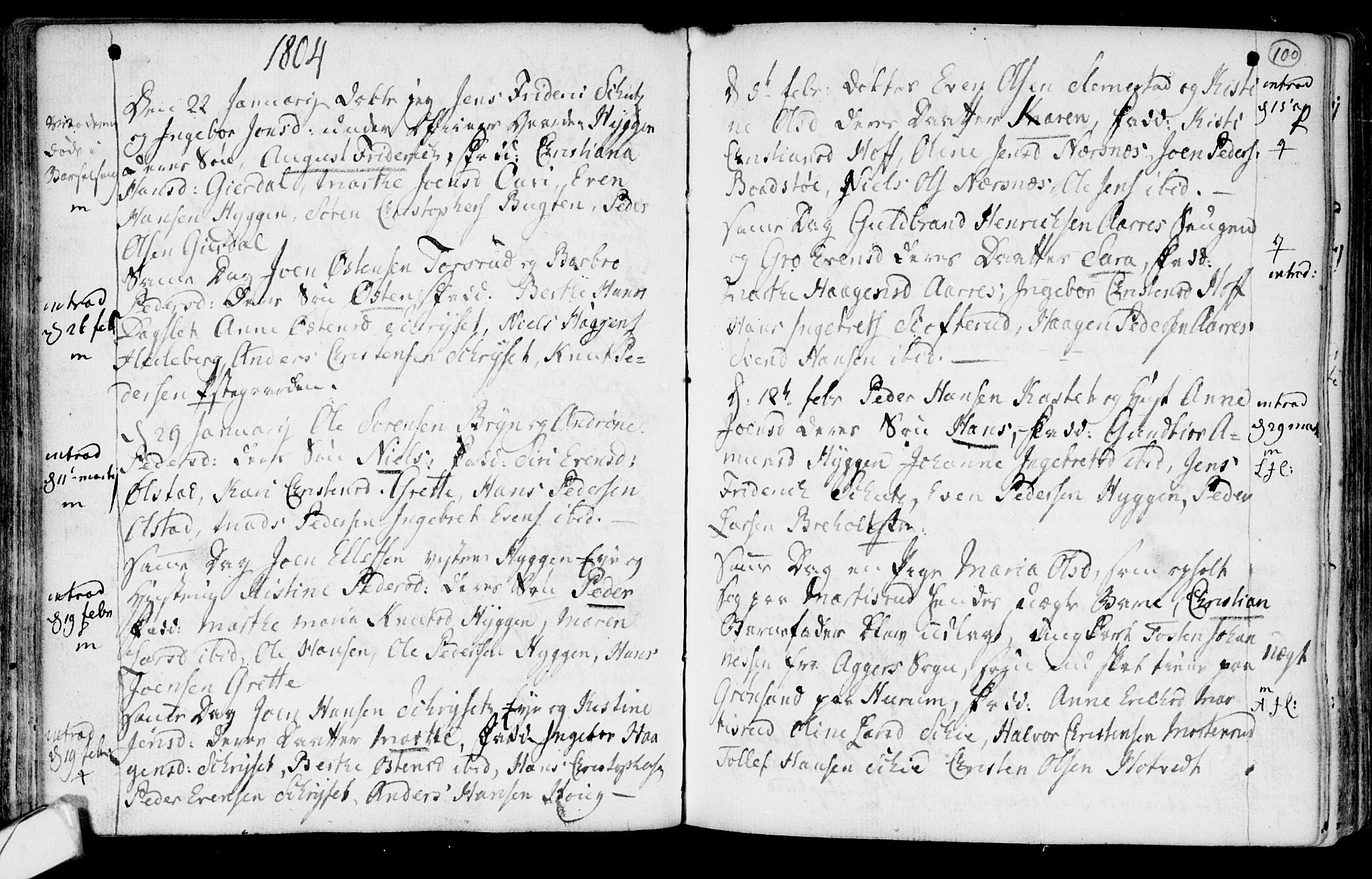 Røyken kirkebøker, SAKO/A-241/F/Fa/L0003: Ministerialbok nr. 3, 1782-1813, s. 100