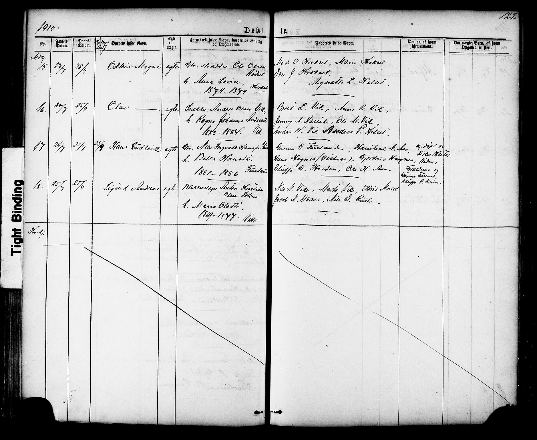 Ministerialprotokoller, klokkerbøker og fødselsregistre - Møre og Romsdal, AV/SAT-A-1454/539/L0536: Klokkerbok nr. 539C02, 1867-1913, s. 122