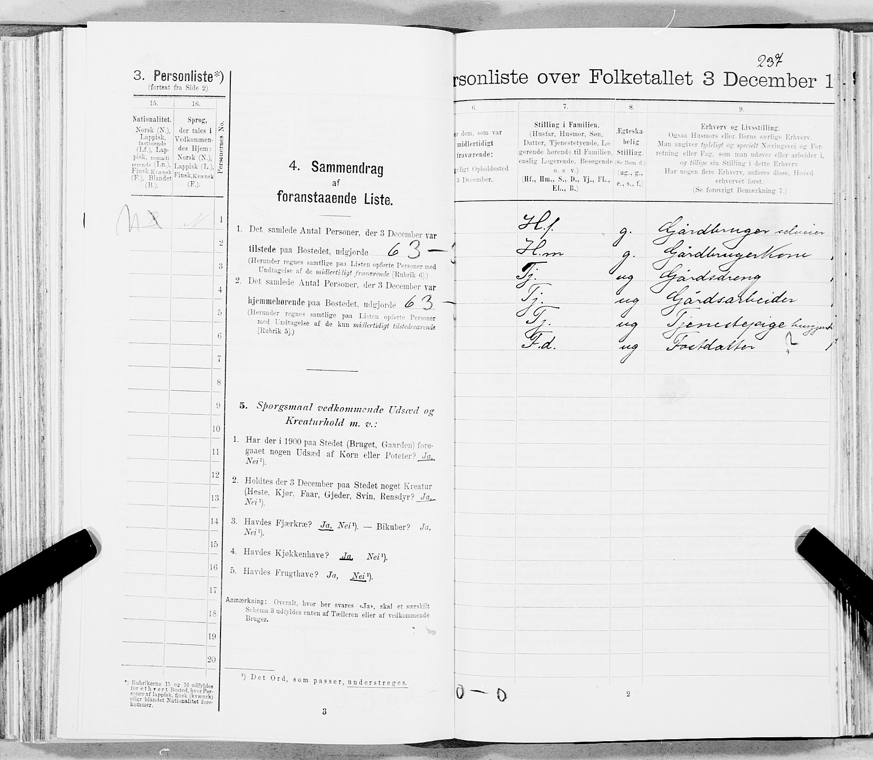 SAT, Folketelling 1900 for 1842 Skjerstad herred, 1900, s. 1244