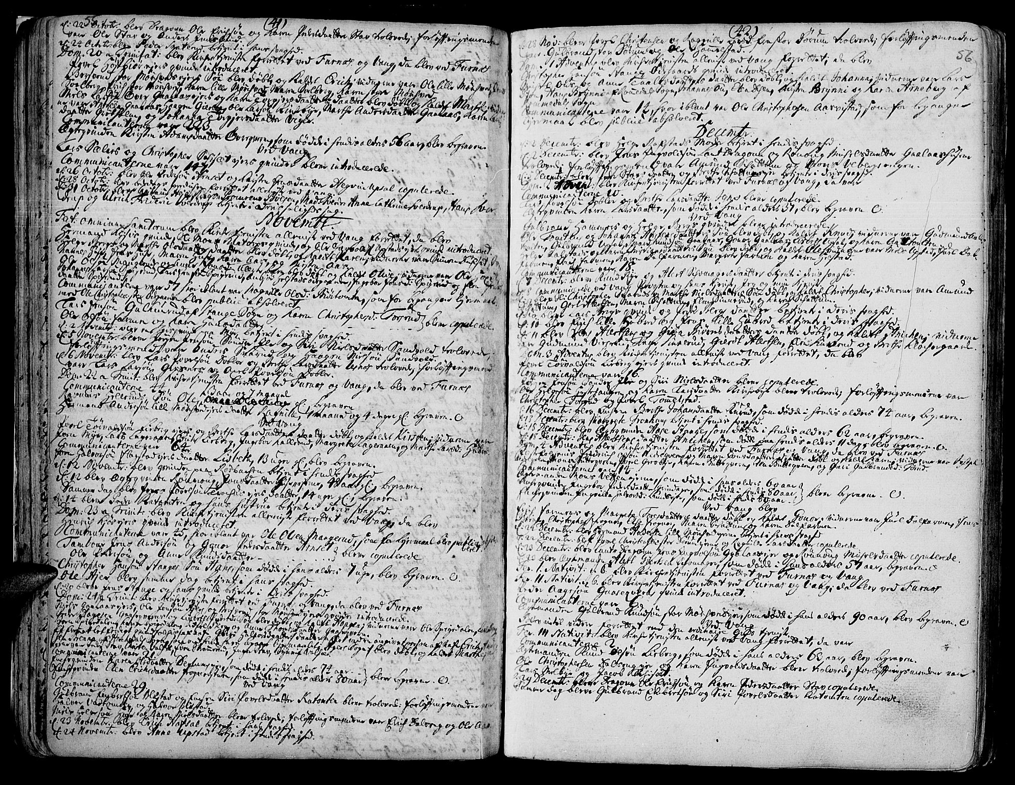 Vang prestekontor, Hedmark, AV/SAH-PREST-008/H/Ha/Haa/L0002A: Ministerialbok nr. 2A, 1713-1733, s. 55-56