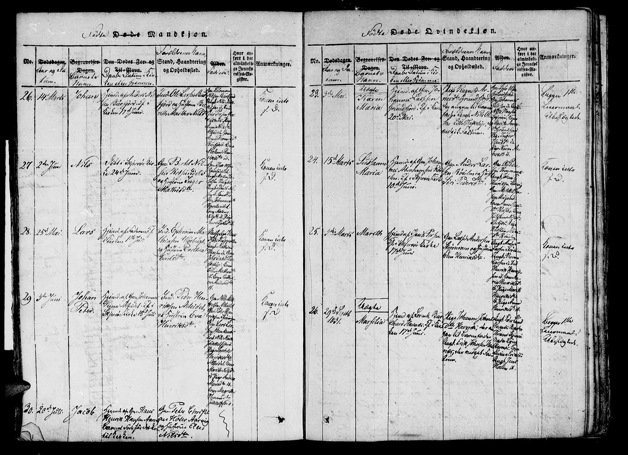 Skjervøy sokneprestkontor, AV/SATØ-S-1300/H/Ha/Haa/L0004kirke: Ministerialbok nr. 4, 1820-1838