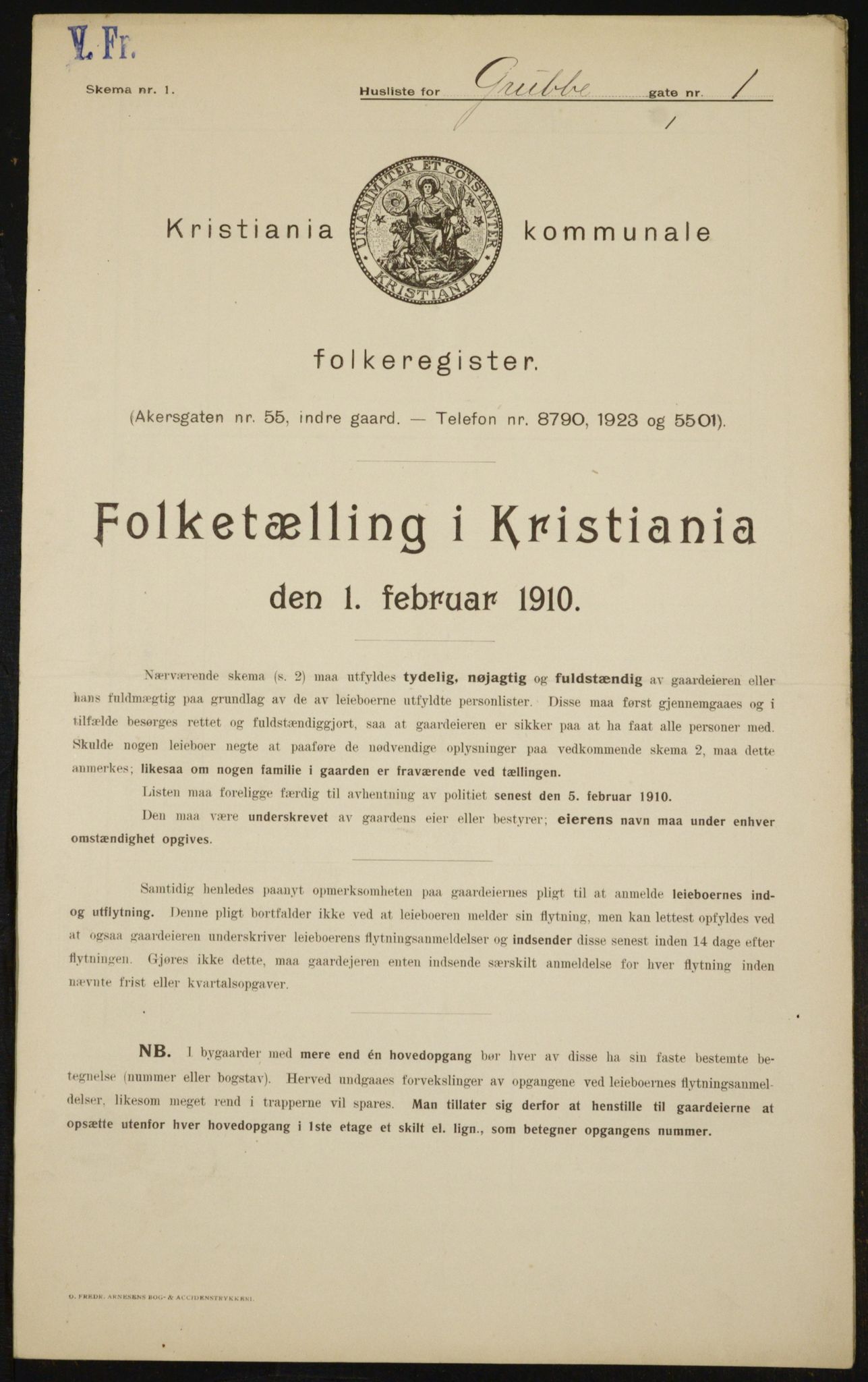 OBA, Kommunal folketelling 1.2.1910 for Kristiania, 1910, s. 28917