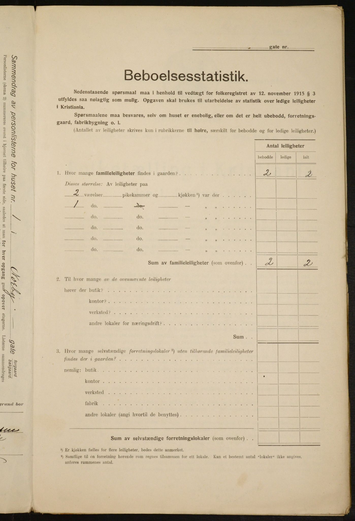 OBA, Kommunal folketelling 1.2.1916 for Kristiania, 1916, s. 73219