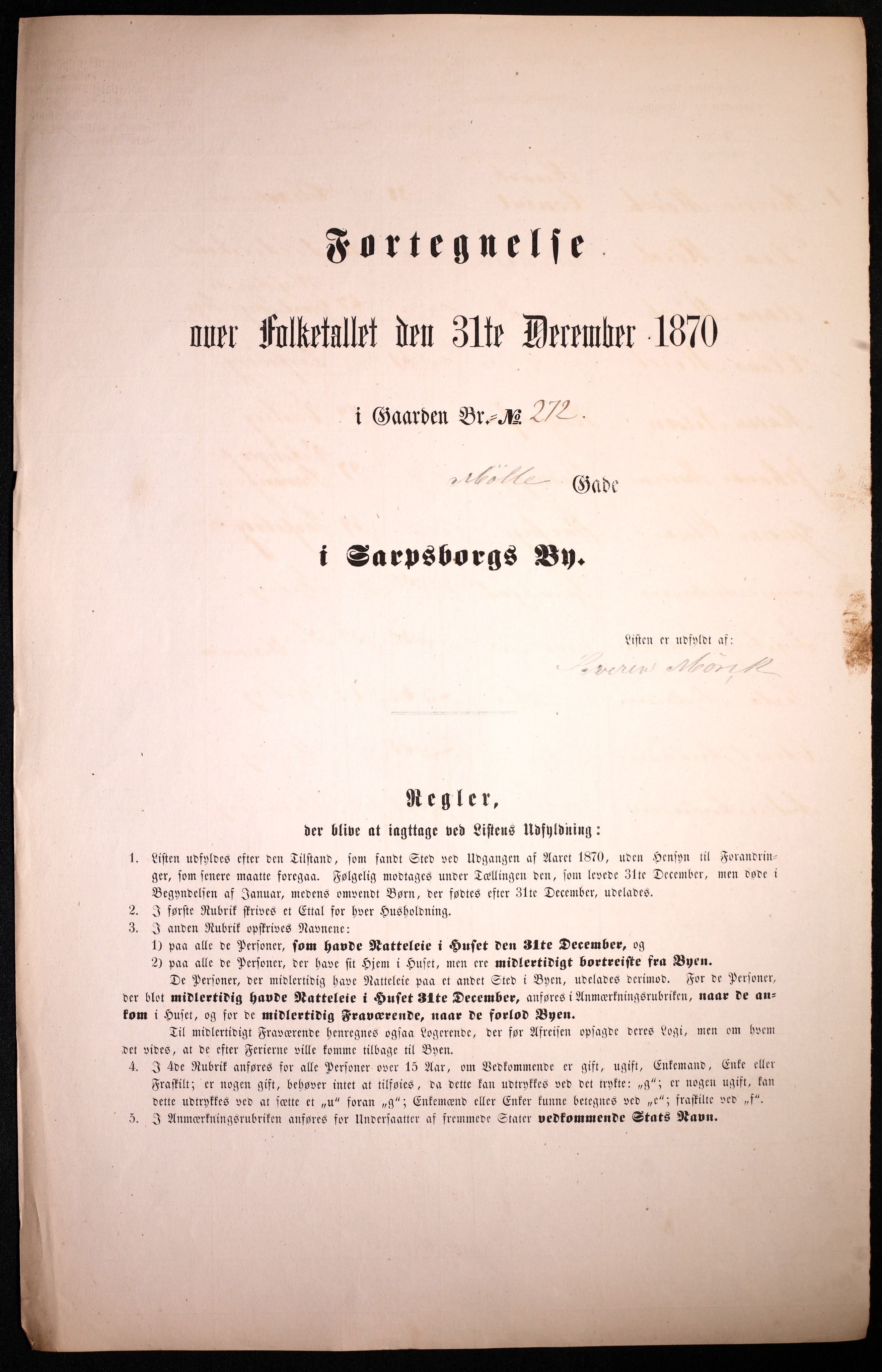 RA, Folketelling 1870 for 0102 Sarpsborg kjøpstad, 1870, s. 75