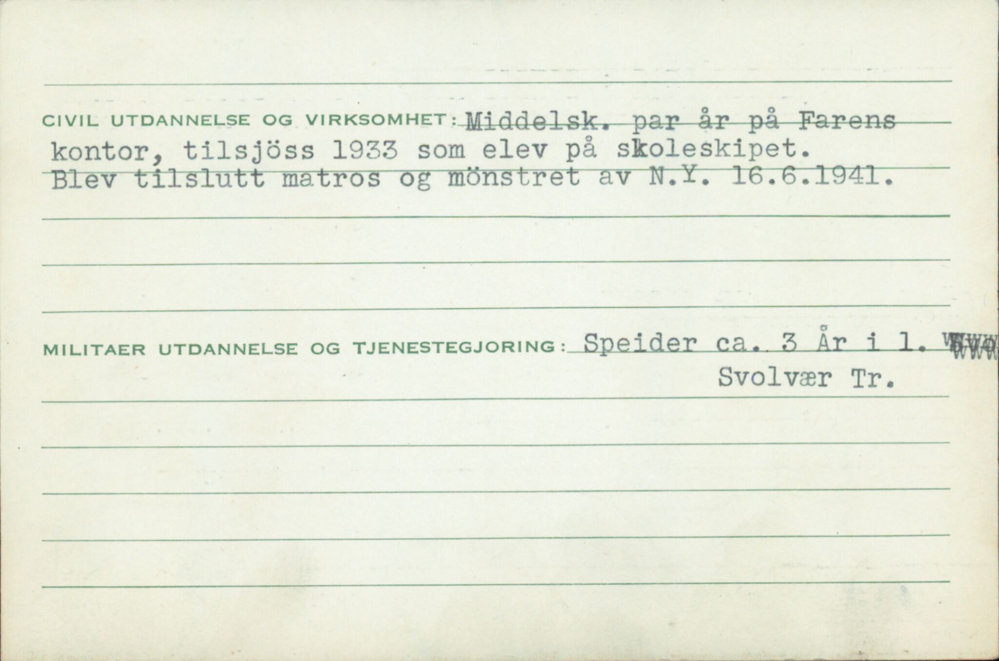 Forsvaret, Forsvarets overkommando/Luftforsvarsstaben, RA/RAFA-4079/P/Pa/L0037: Personellpapirer, 1914, s. 70