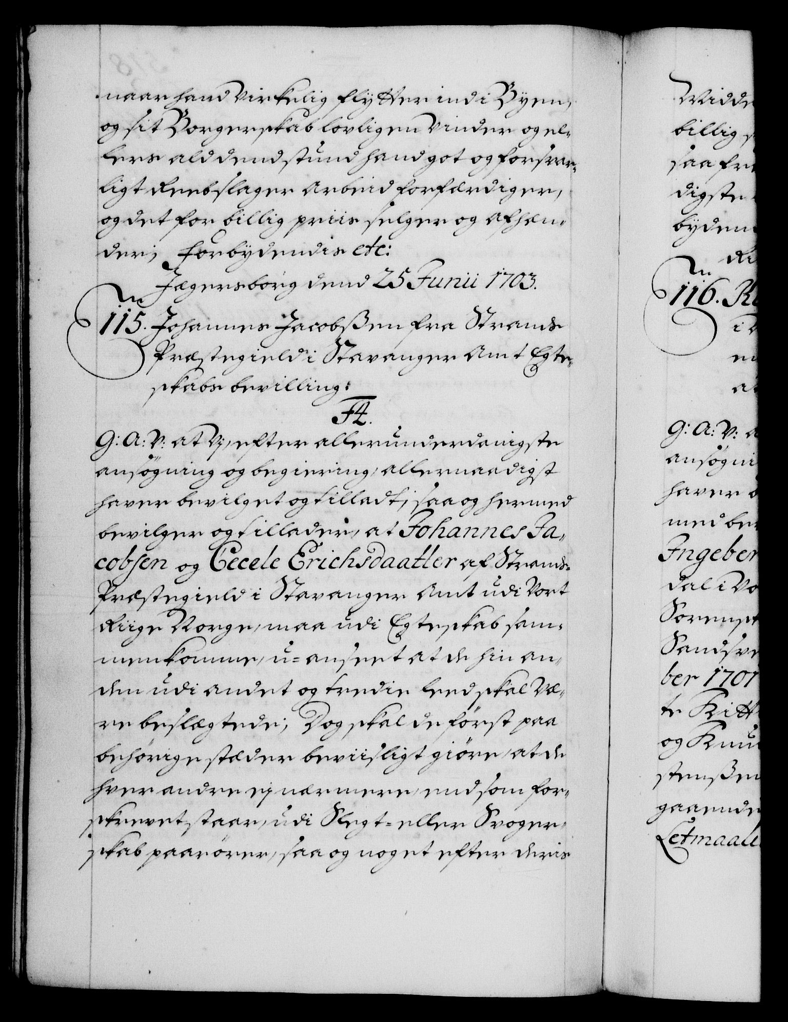 Danske Kanselli 1572-1799, AV/RA-EA-3023/F/Fc/Fca/Fcaa/L0018: Norske registre, 1699-1703, s. 518b