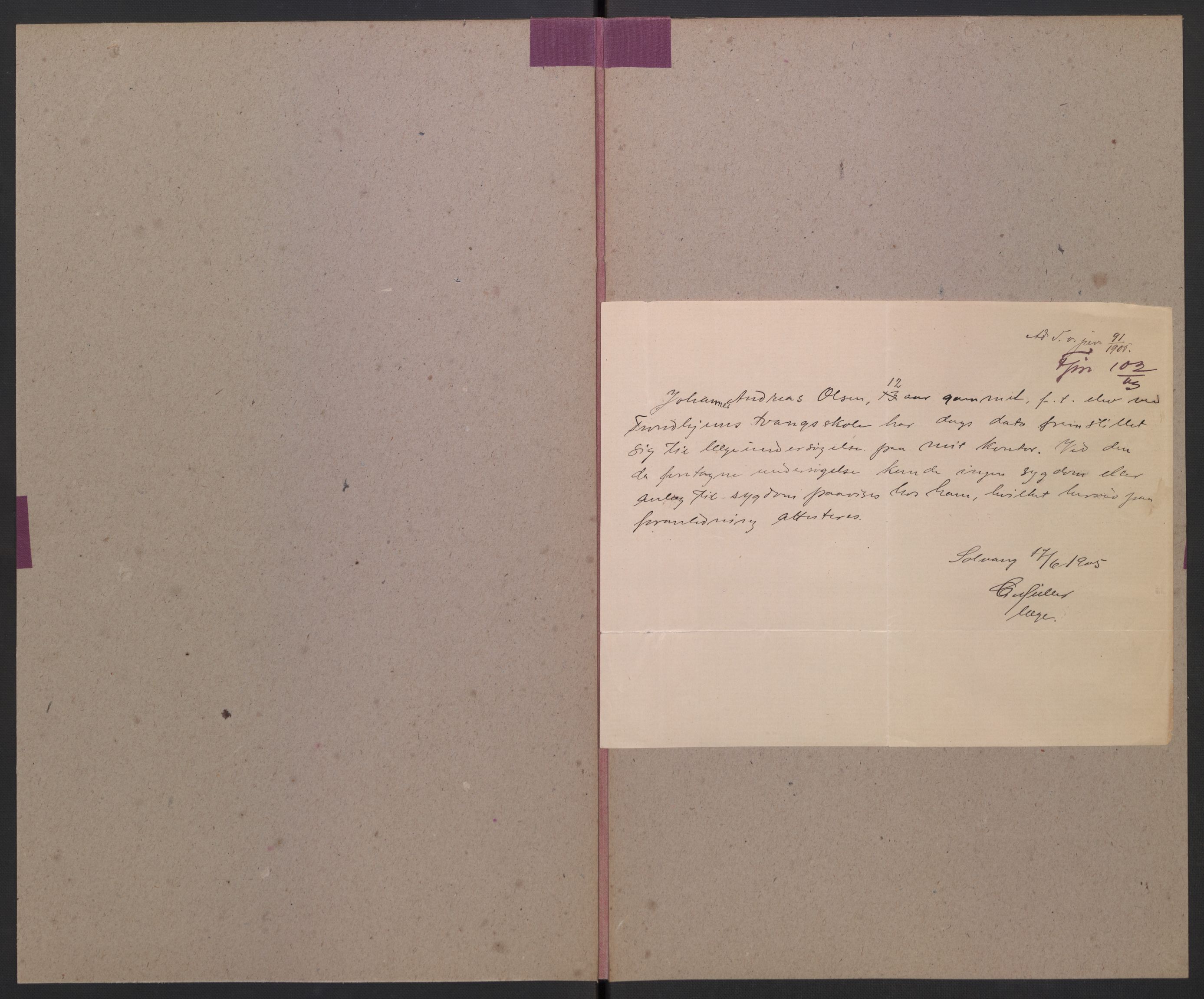 Falstad skolehjem, AV/RA-S-1676/E/Eb/L0006: Elevmapper løpenr. 121-145, 1903-1910, s. 371