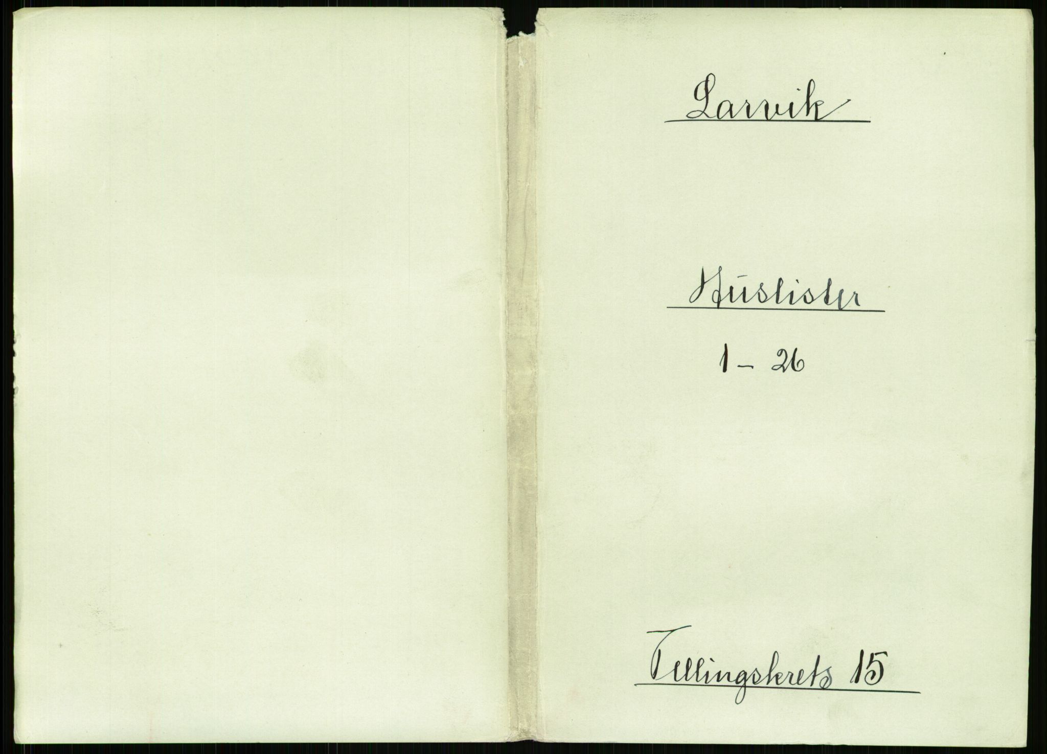 RA, Folketelling 1891 for 0707 Larvik kjøpstad, 1891, s. 1699