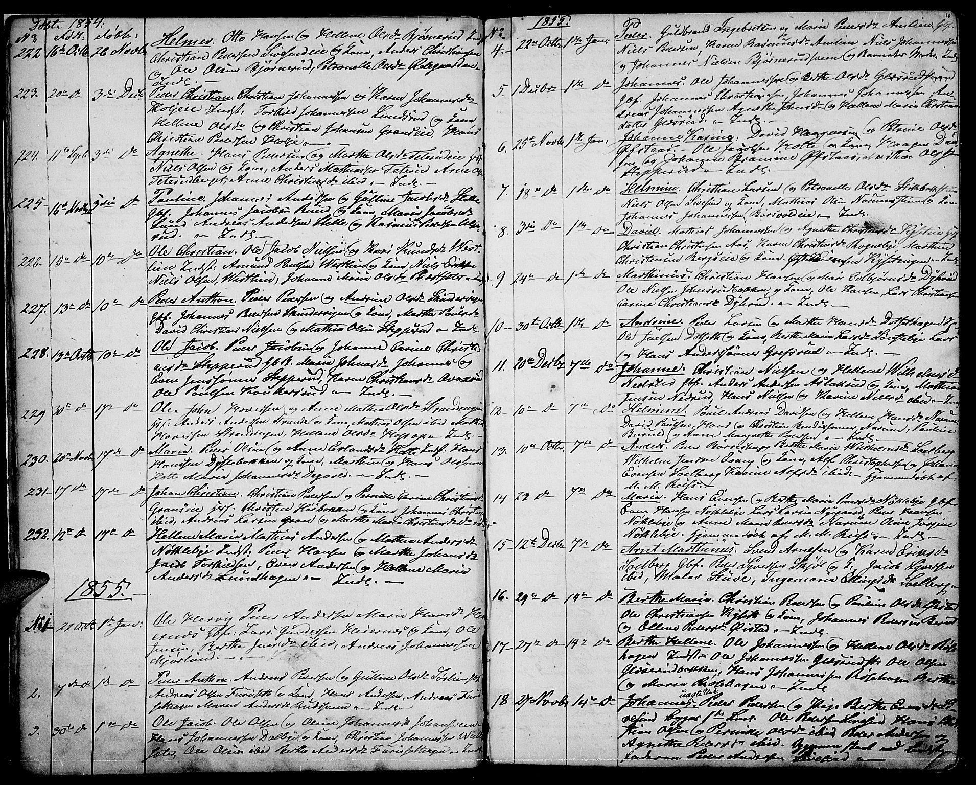 Vestre Toten prestekontor, AV/SAH-PREST-108/H/Ha/Hab/L0005: Klokkerbok nr. 5, 1854-1870, s. 10