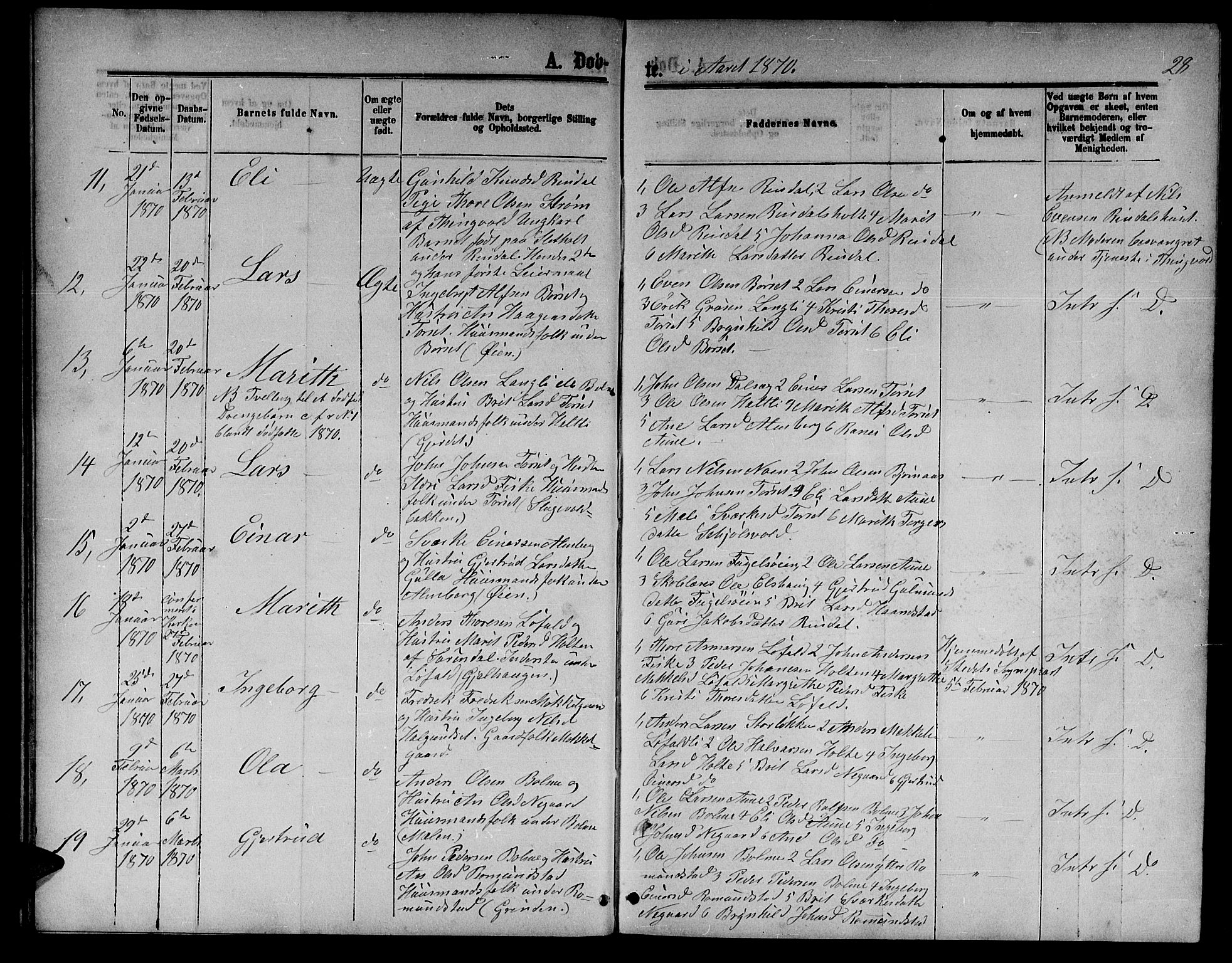 Ministerialprotokoller, klokkerbøker og fødselsregistre - Møre og Romsdal, AV/SAT-A-1454/598/L1076: Klokkerbok nr. 598C01, 1867-1878, s. 28