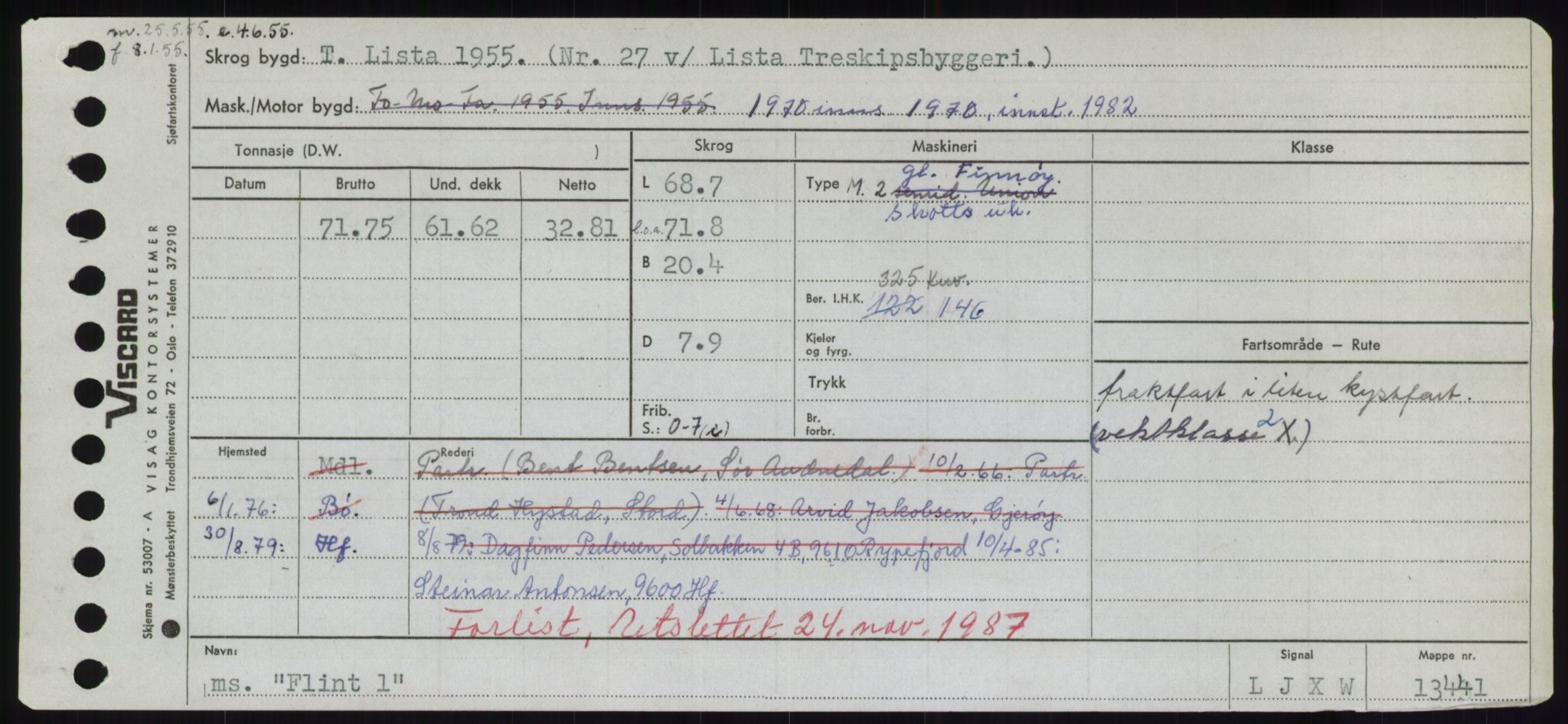 Sjøfartsdirektoratet med forløpere, Skipsmålingen, AV/RA-S-1627/H/Hd/L0011: Fartøy, Fla-Får, s. 35