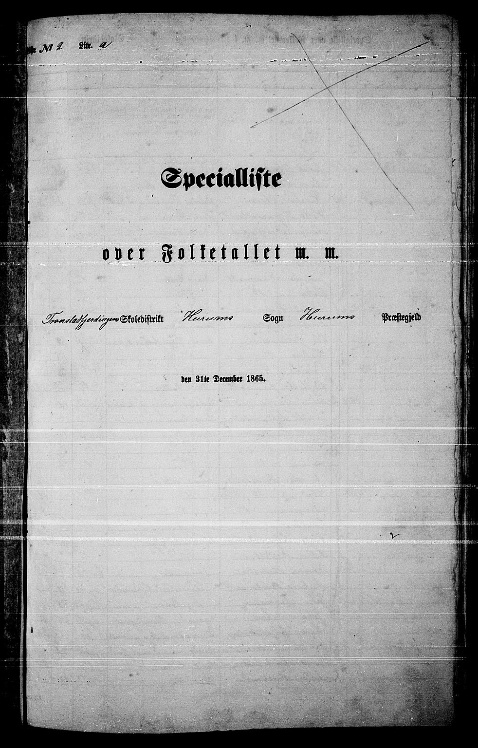 RA, Folketelling 1865 for 0628P Hurum prestegjeld, 1865, s. 28