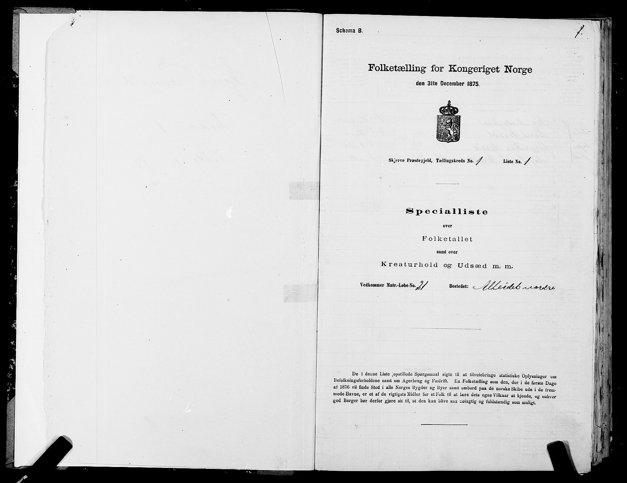 SATØ, Folketelling 1875 for 1941P Skjervøy prestegjeld, 1875, s. 1001