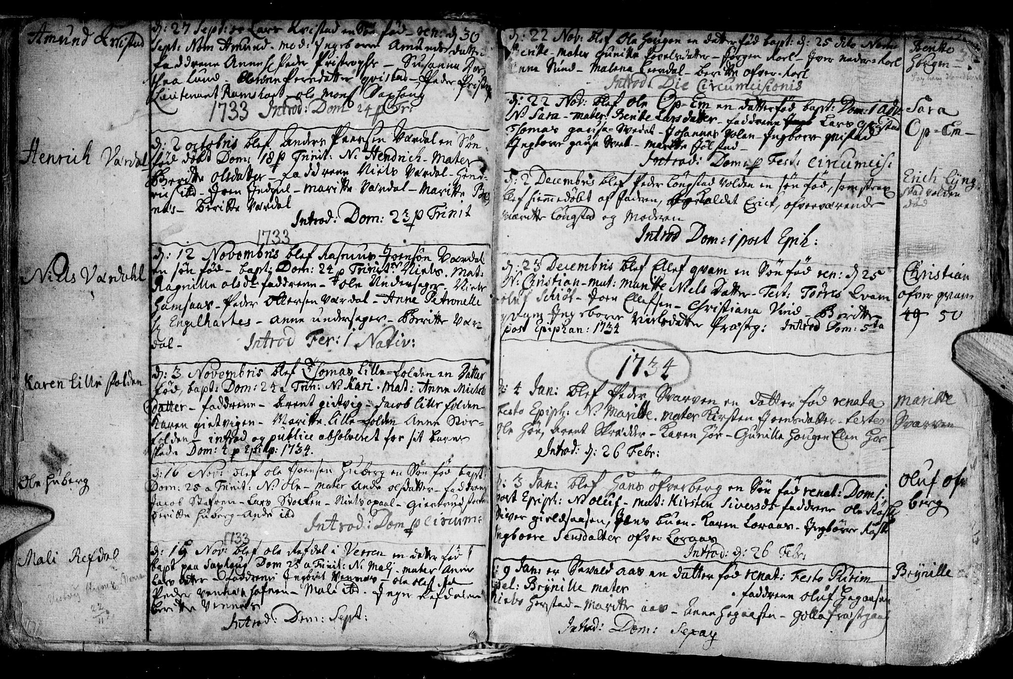 Ministerialprotokoller, klokkerbøker og fødselsregistre - Nord-Trøndelag, AV/SAT-A-1458/730/L0272: Ministerialbok nr. 730A01, 1733-1764, s. 36