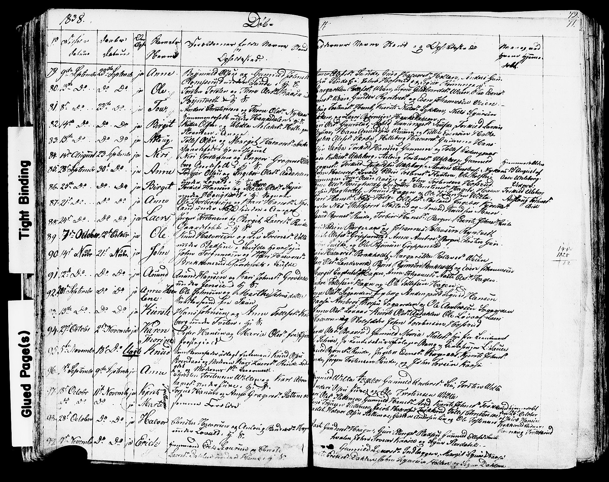 Sauherad kirkebøker, AV/SAKO-A-298/F/Fa/L0006: Ministerialbok nr. I 6, 1827-1850, s. 71