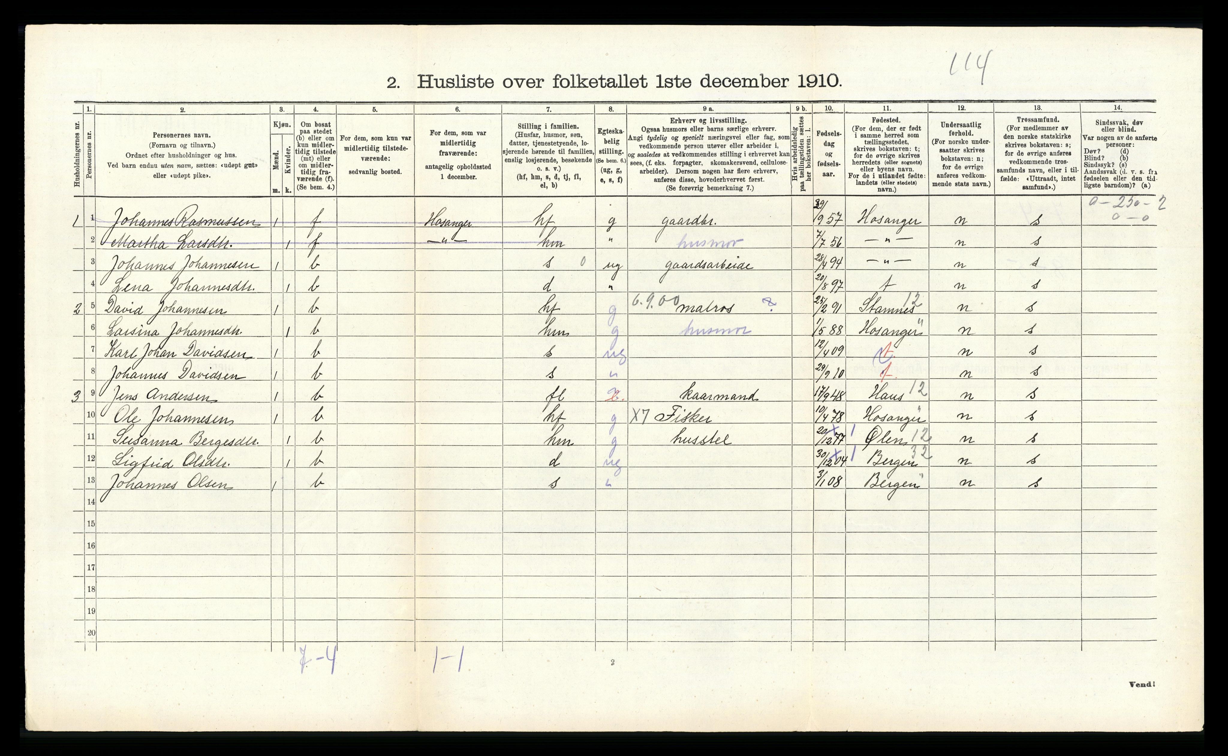RA, Folketelling 1910 for 1254 Hamre herred, 1910, s. 669