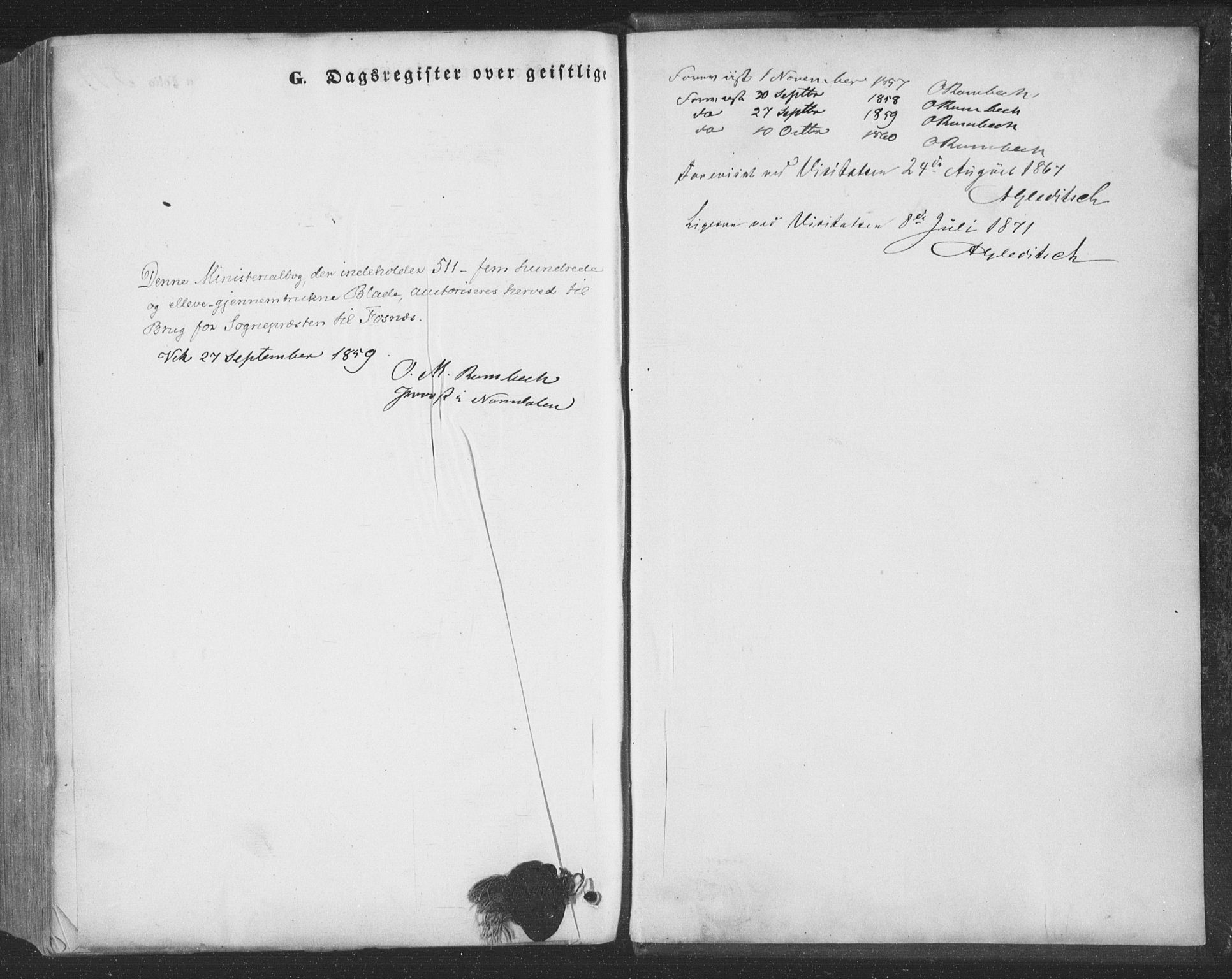 Ministerialprotokoller, klokkerbøker og fødselsregistre - Nord-Trøndelag, SAT/A-1458/773/L0615: Ministerialbok nr. 773A06, 1857-1870