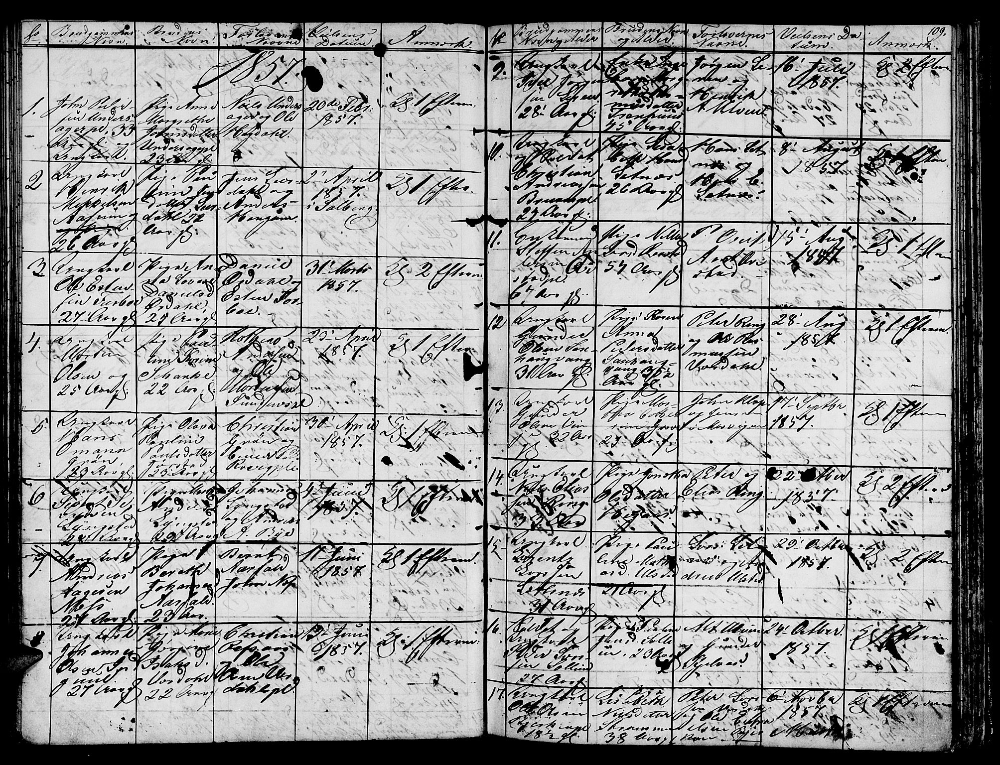 Ministerialprotokoller, klokkerbøker og fødselsregistre - Nord-Trøndelag, SAT/A-1458/730/L0299: Klokkerbok nr. 730C02, 1849-1871, s. 109