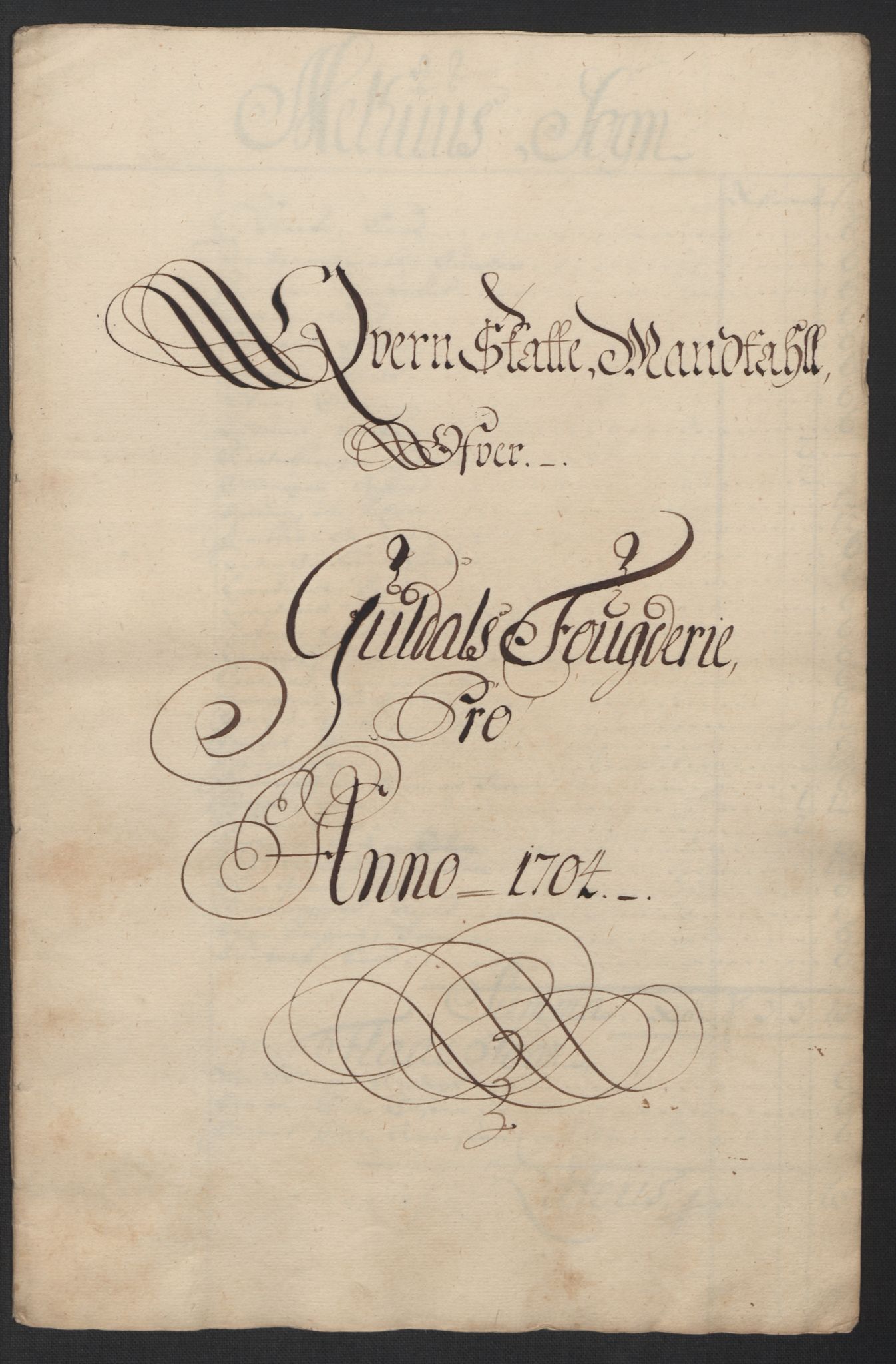 Rentekammeret inntil 1814, Reviderte regnskaper, Fogderegnskap, RA/EA-4092/R60/L3954: Fogderegnskap Orkdal og Gauldal, 1704, s. 340