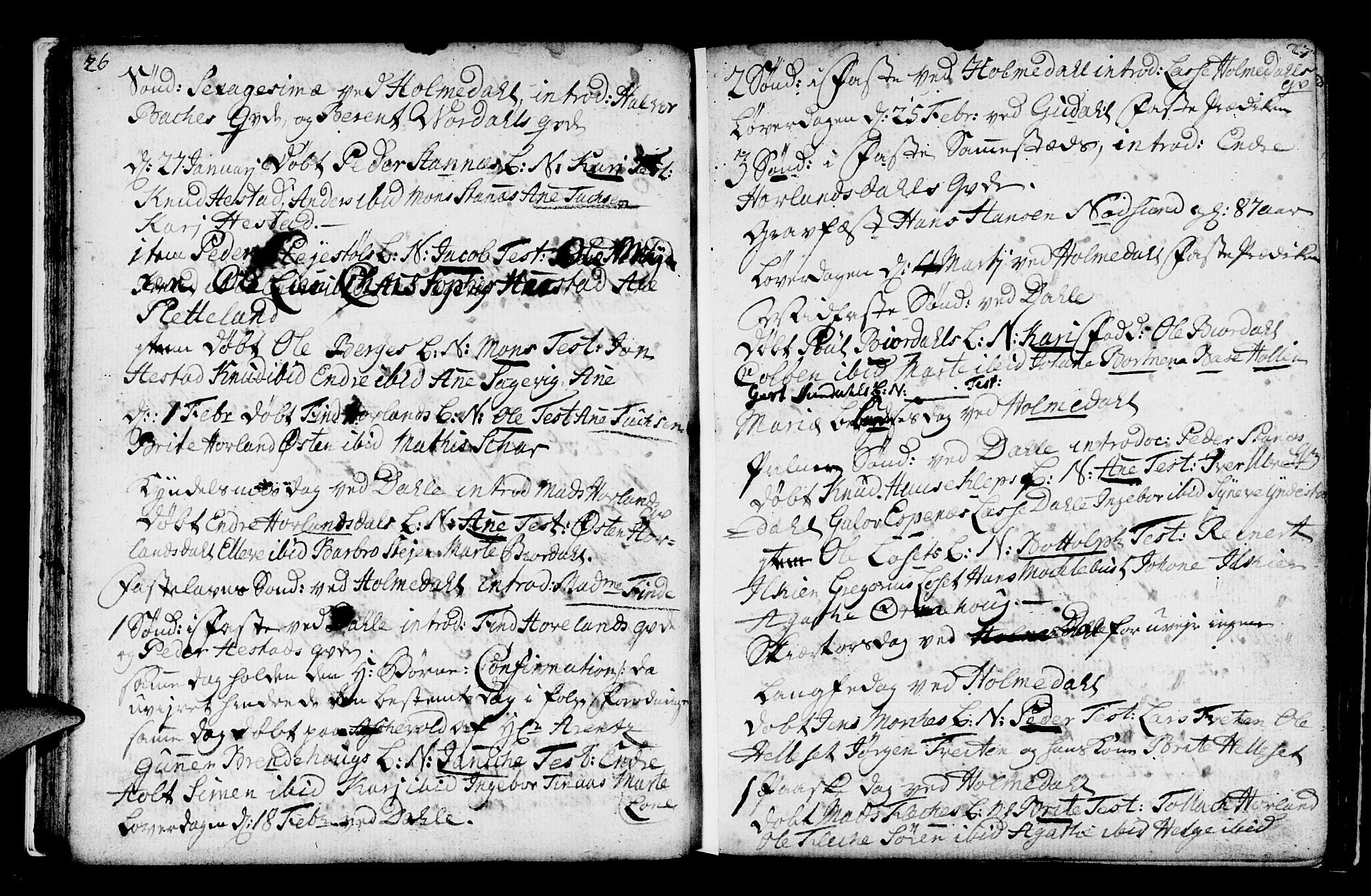 Fjaler sokneprestembete, AV/SAB-A-79801/H/Haa/Haaa/L0001: Ministerialbok nr. A 1, 1755-1778, s. 26-27