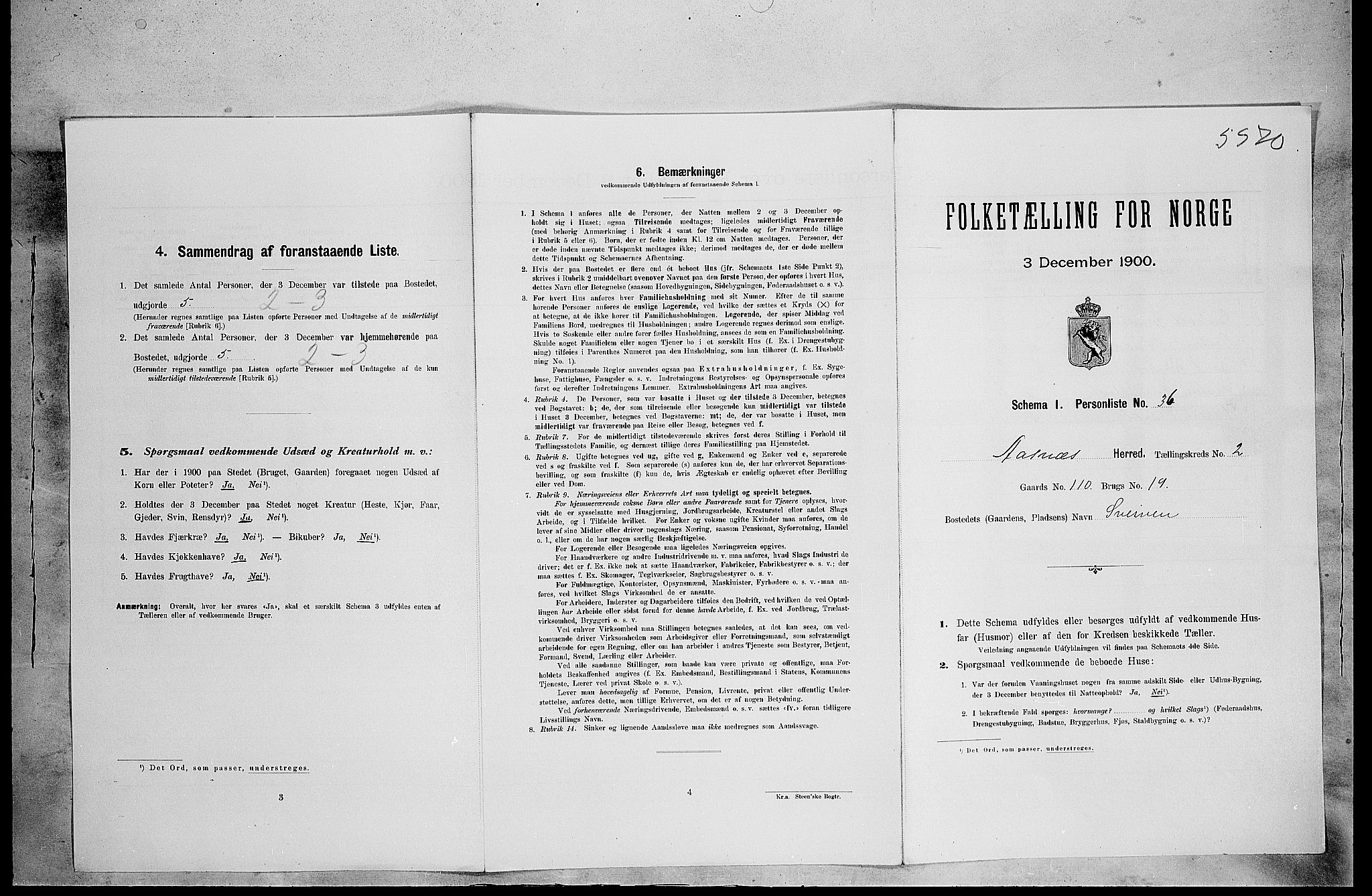 SAH, Folketelling 1900 for 0425 Åsnes herred, 1900, s. 323
