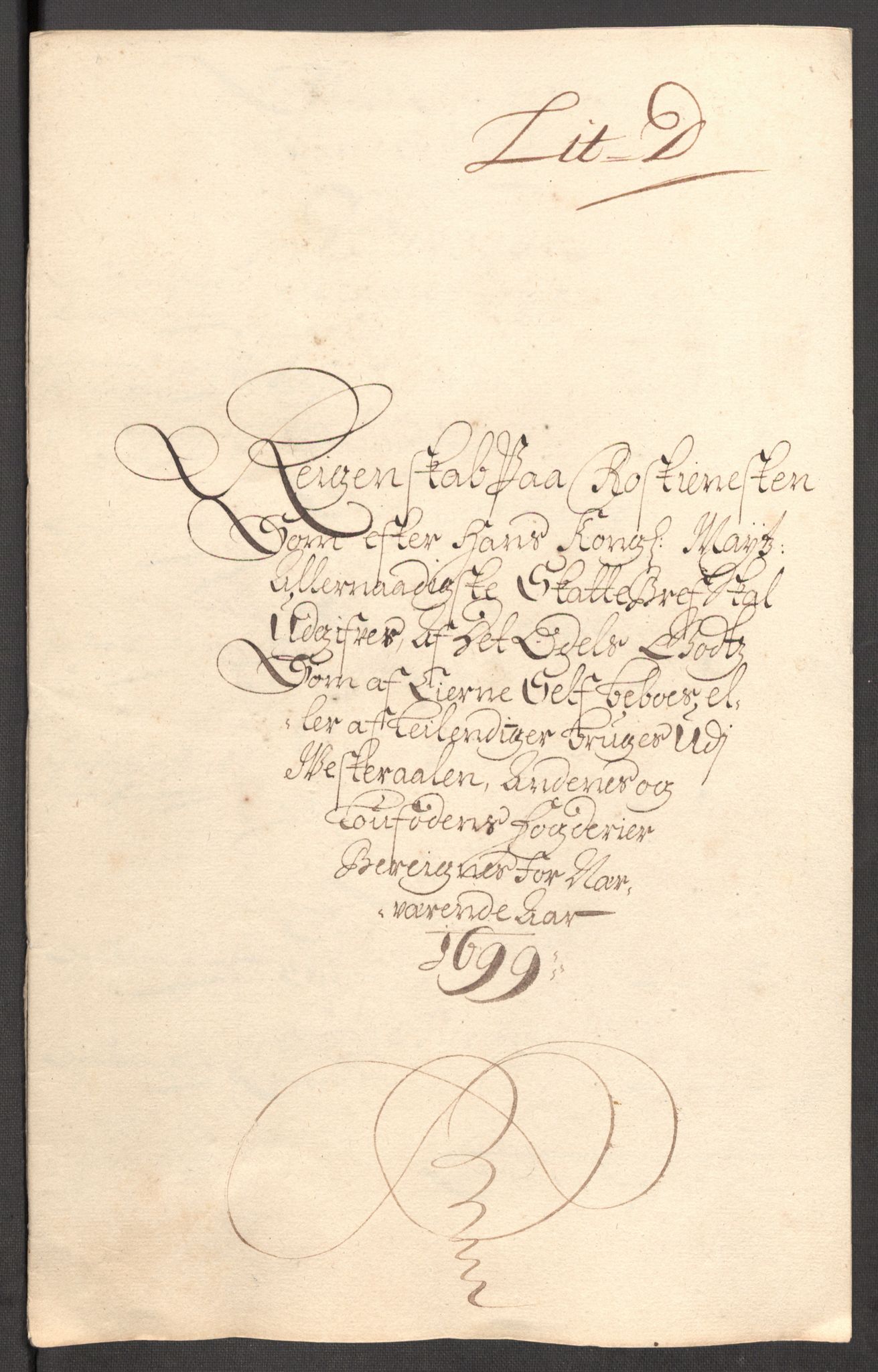 Rentekammeret inntil 1814, Reviderte regnskaper, Fogderegnskap, RA/EA-4092/R67/L4678: Fogderegnskap Vesterålen, Andenes og Lofoten, 1696-1708, s. 284