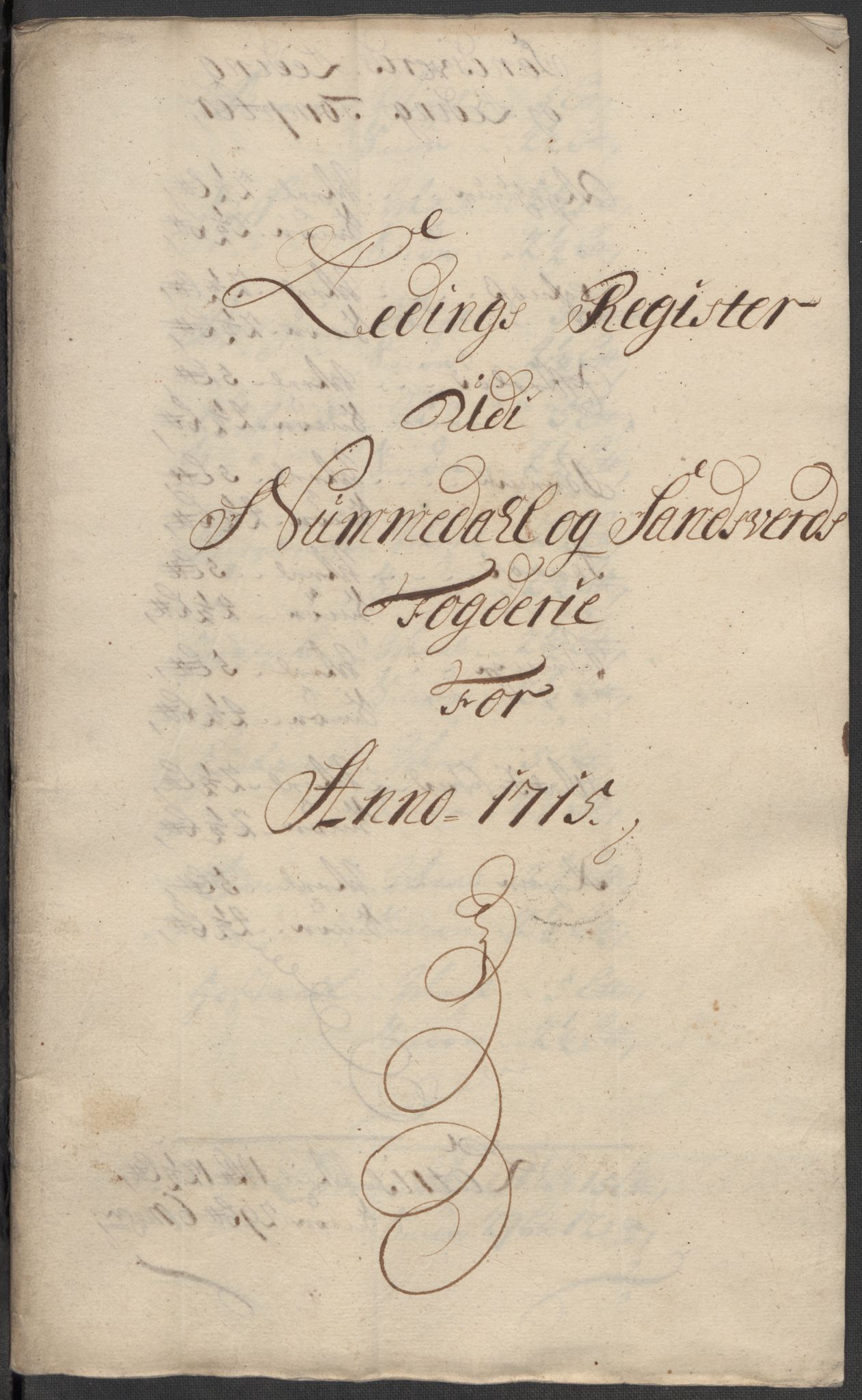 Rentekammeret inntil 1814, Reviderte regnskaper, Fogderegnskap, RA/EA-4092/R24/L1591: Fogderegnskap Numedal og Sandsvær, 1715, s. 235