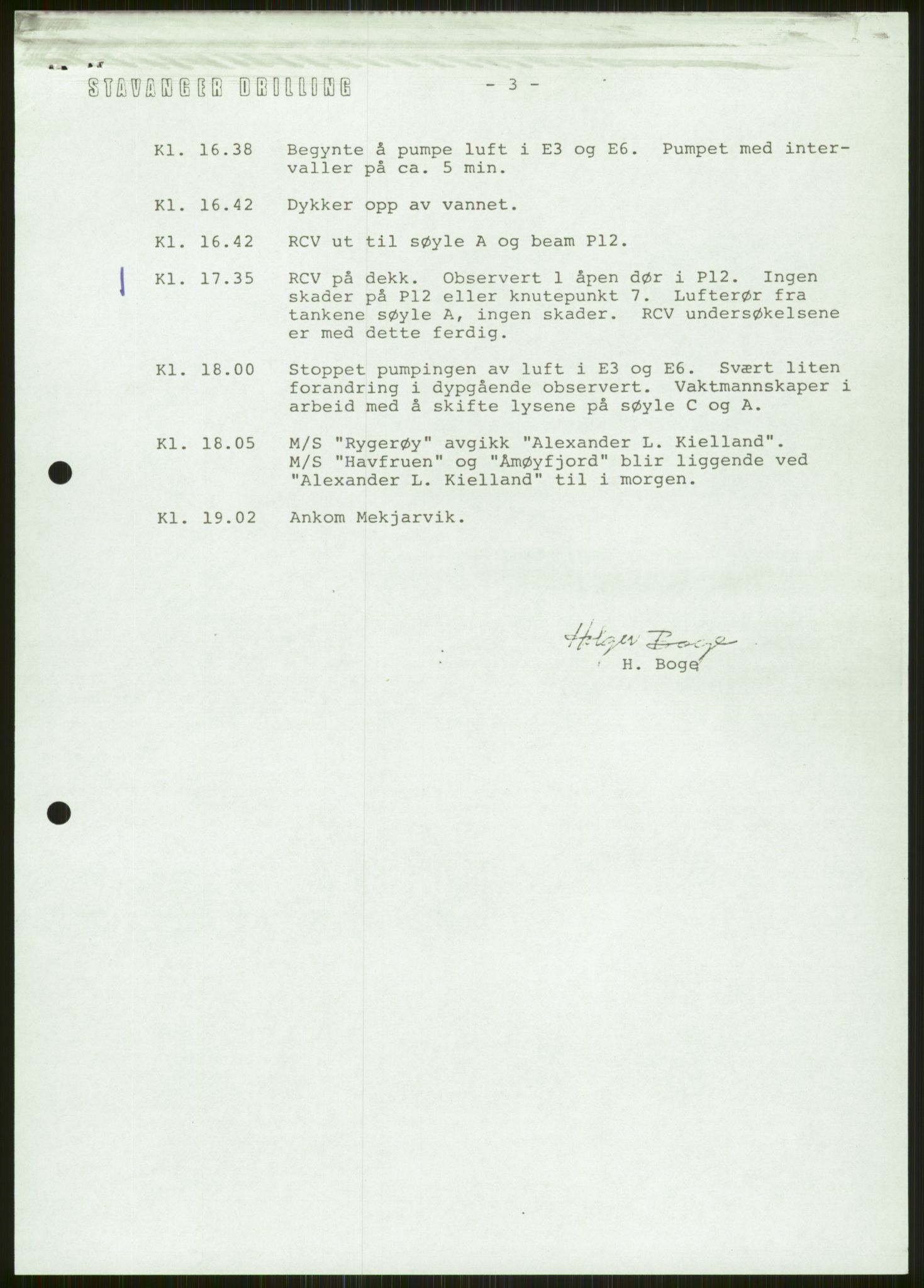 Justisdepartementet, Granskningskommisjonen ved Alexander Kielland-ulykken 27.3.1980, AV/RA-S-1165/D/L0006: A Alexander L. Kielland (Doku.liste + A3-A6, A11-A13, A18-A20-A21, A23, A31 av 31)/Dykkerjournaler, 1980-1981, s. 120