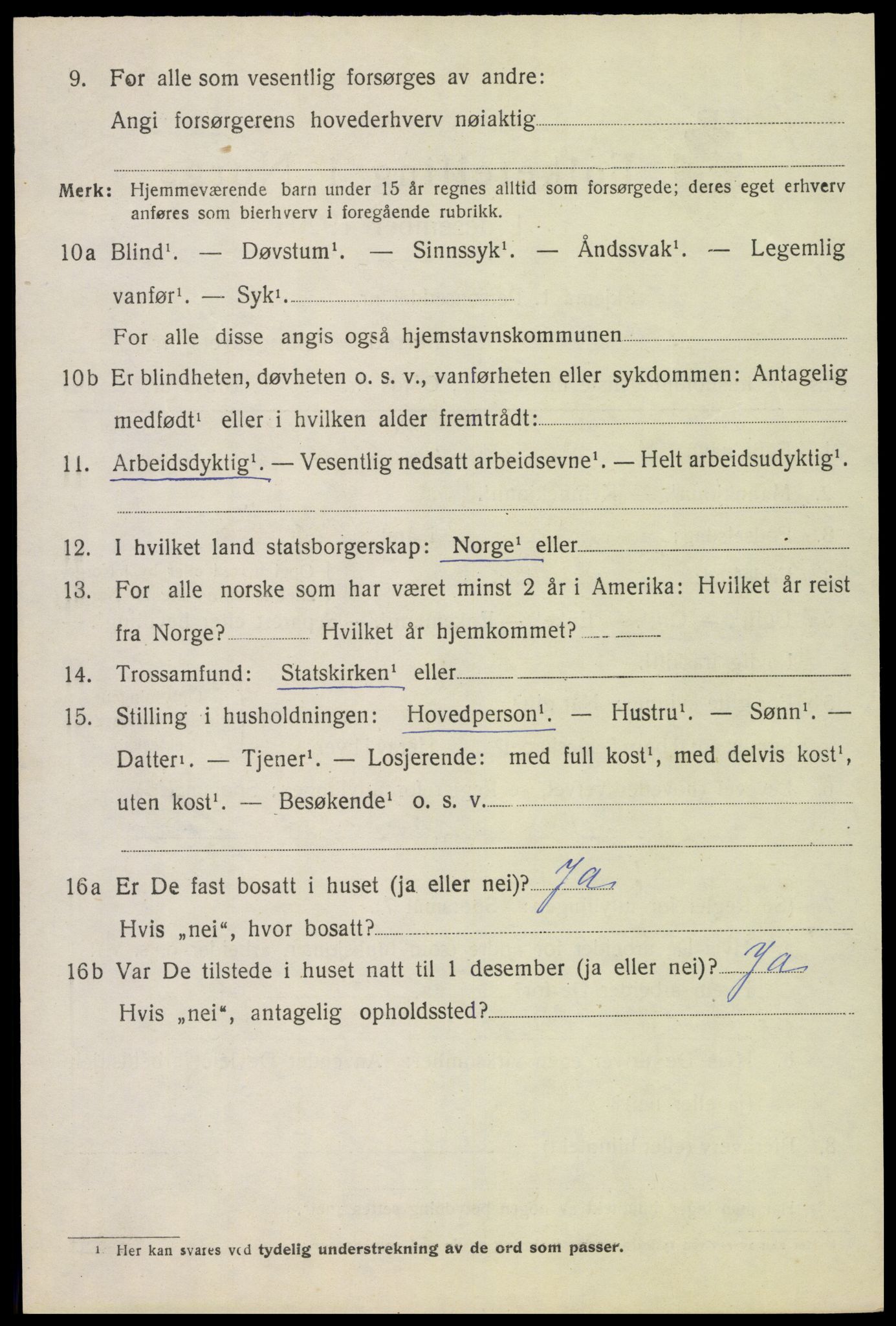 SAH, Folketelling 1920 for 0419 Sør-Odal herred, 1920, s. 9276