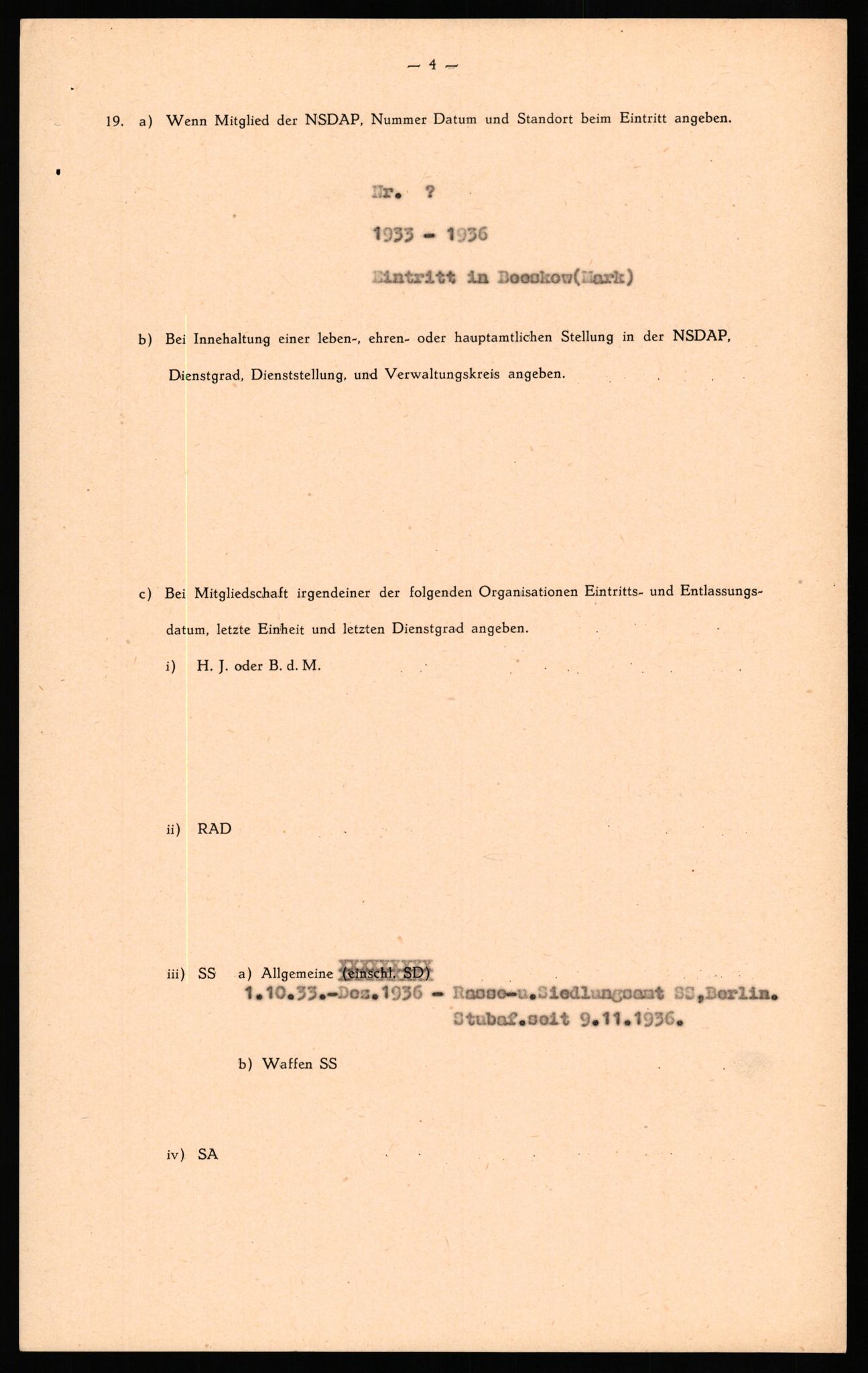 Forsvaret, Forsvarets overkommando II, AV/RA-RAFA-3915/D/Db/L0032: CI Questionaires. Tyske okkupasjonsstyrker i Norge. Tyskere., 1945-1946, s. 443