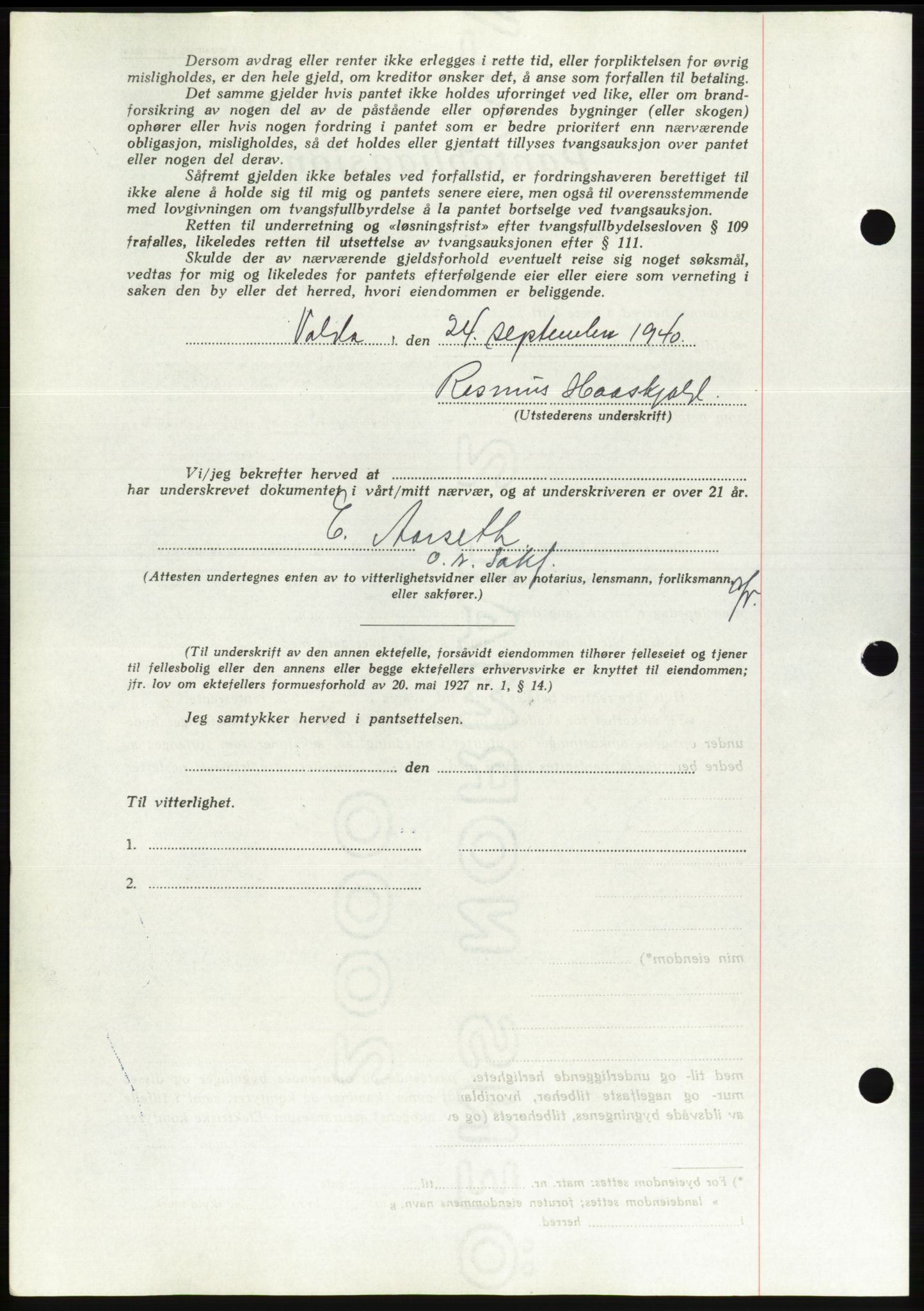 Søre Sunnmøre sorenskriveri, AV/SAT-A-4122/1/2/2C/L0070: Pantebok nr. 64, 1940-1941, Dagboknr: 751/1940