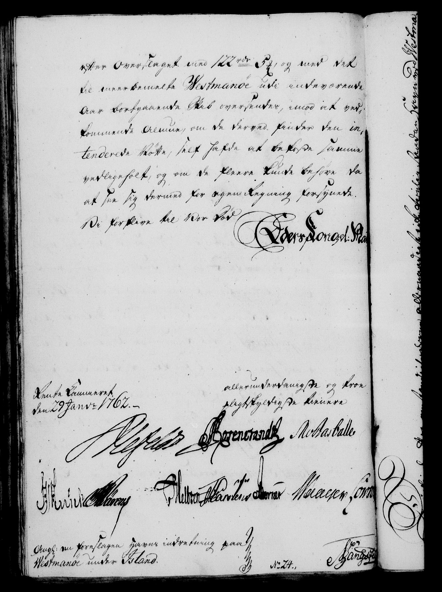 Rentekammeret, Kammerkanselliet, RA/EA-3111/G/Gf/Gfa/L0044: Norsk relasjons- og resolusjonsprotokoll (merket RK 52.44), 1762, s. 81