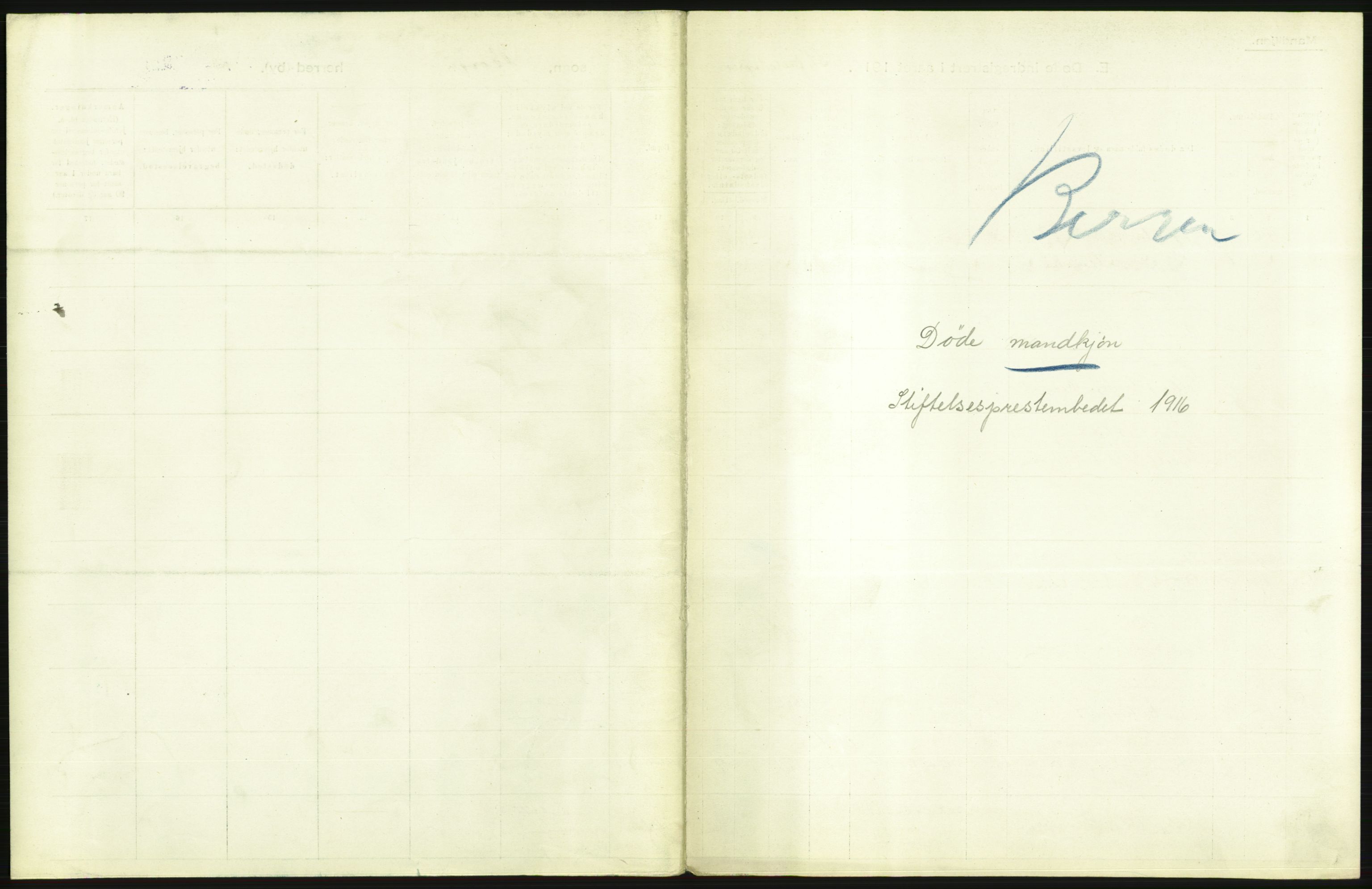 Statistisk sentralbyrå, Sosiodemografiske emner, Befolkning, AV/RA-S-2228/D/Df/Dfb/Dfbf/L0038: Bergen: Gifte, døde, dødfødte., 1916, s. 483