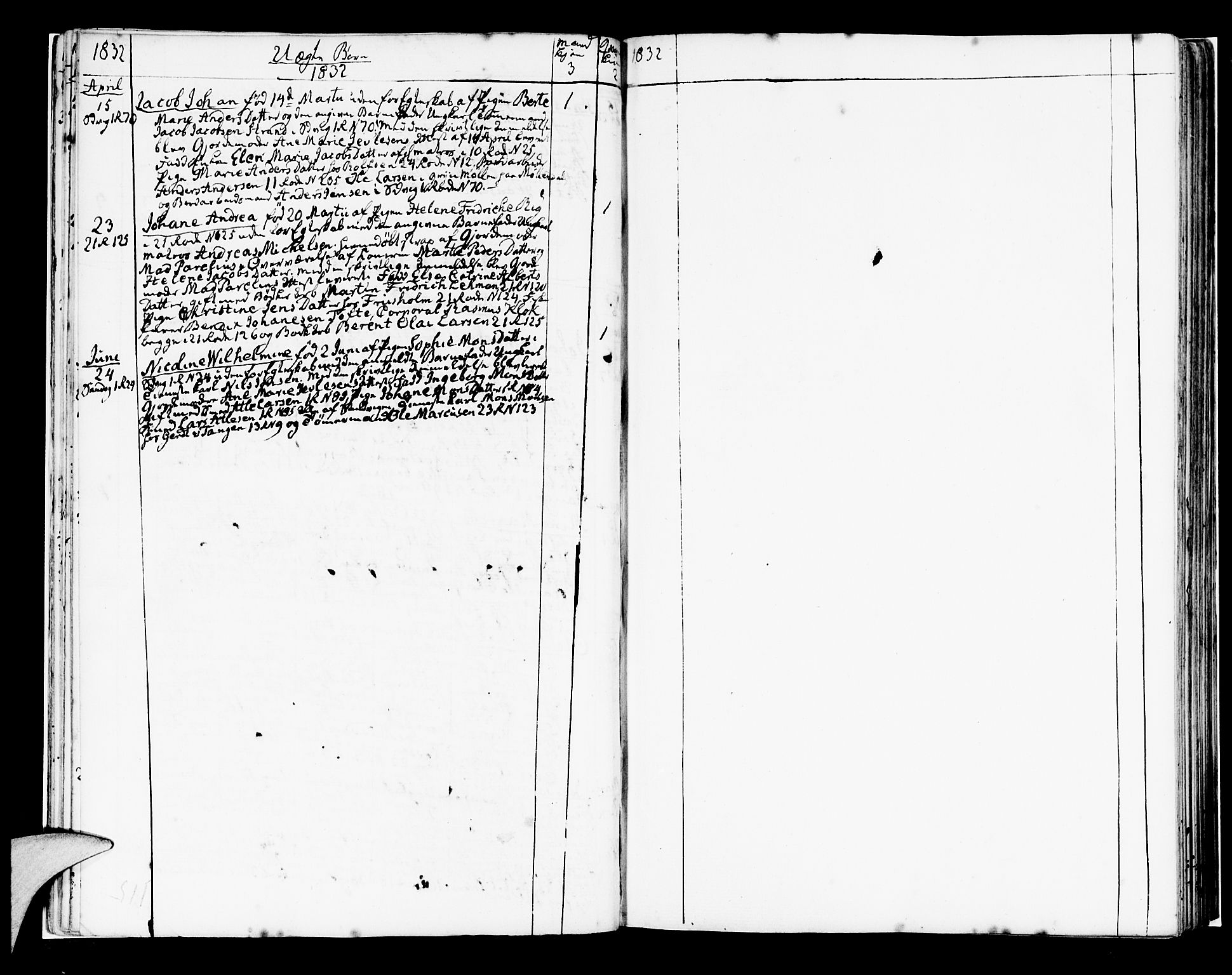 Korskirken sokneprestembete, SAB/A-76101/H/Hab: Klokkerbok nr. A 4, 1820-1832, s. 115