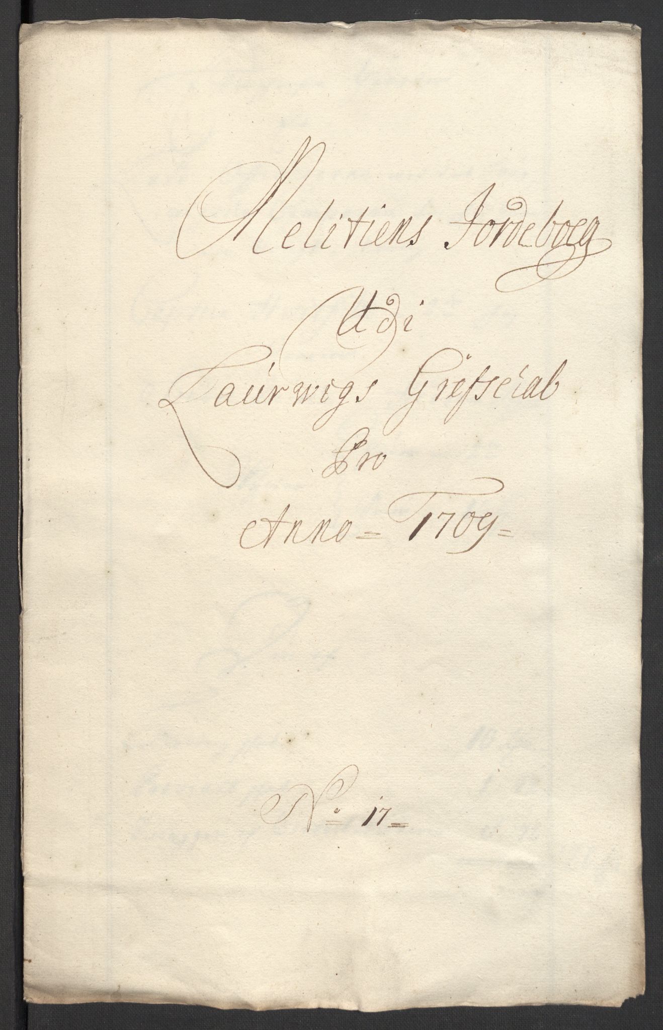 Rentekammeret inntil 1814, Reviderte regnskaper, Fogderegnskap, RA/EA-4092/R33/L1981: Fogderegnskap Larvik grevskap, 1709-1710, s. 191