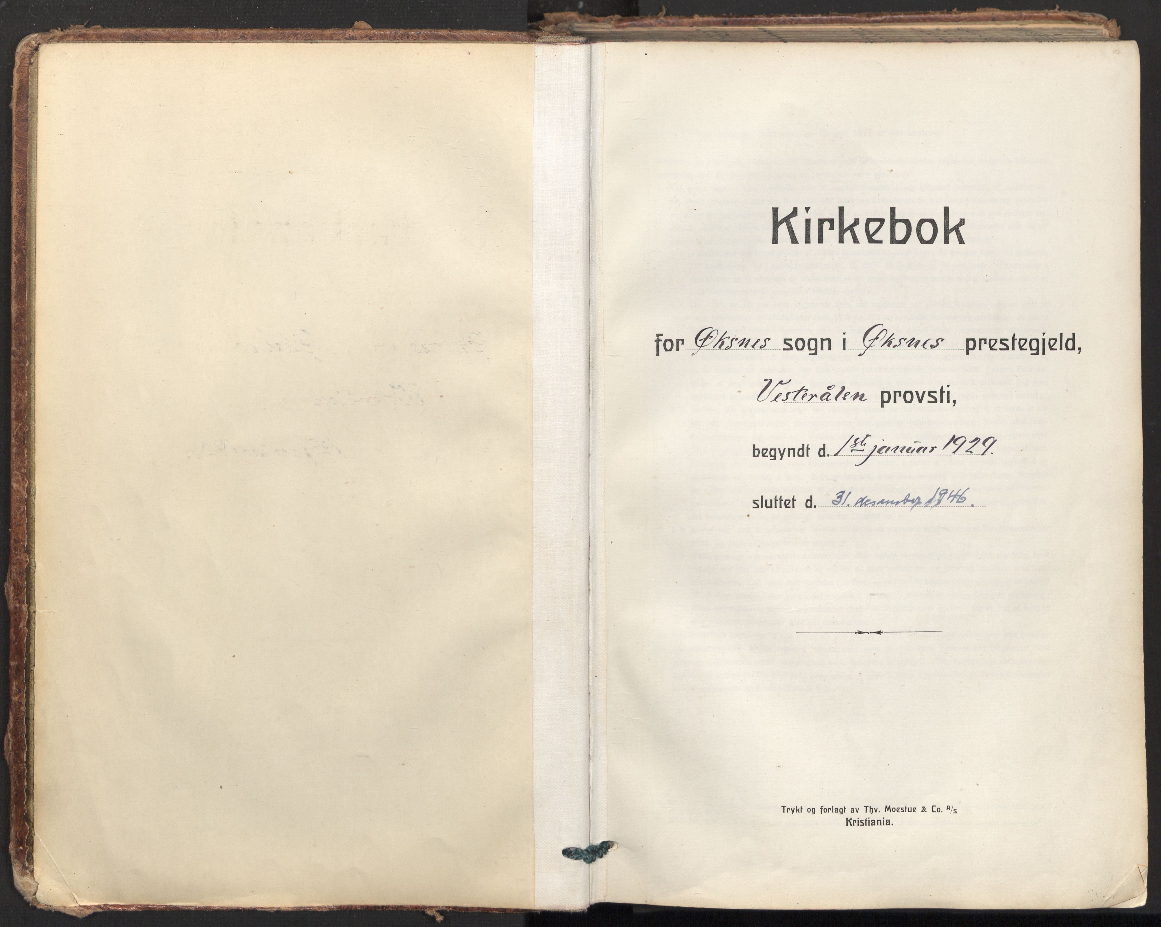 Ministerialprotokoller, klokkerbøker og fødselsregistre - Nordland, AV/SAT-A-1459/893/L1344: Ministerialbok nr. 893A16, 1929-1946