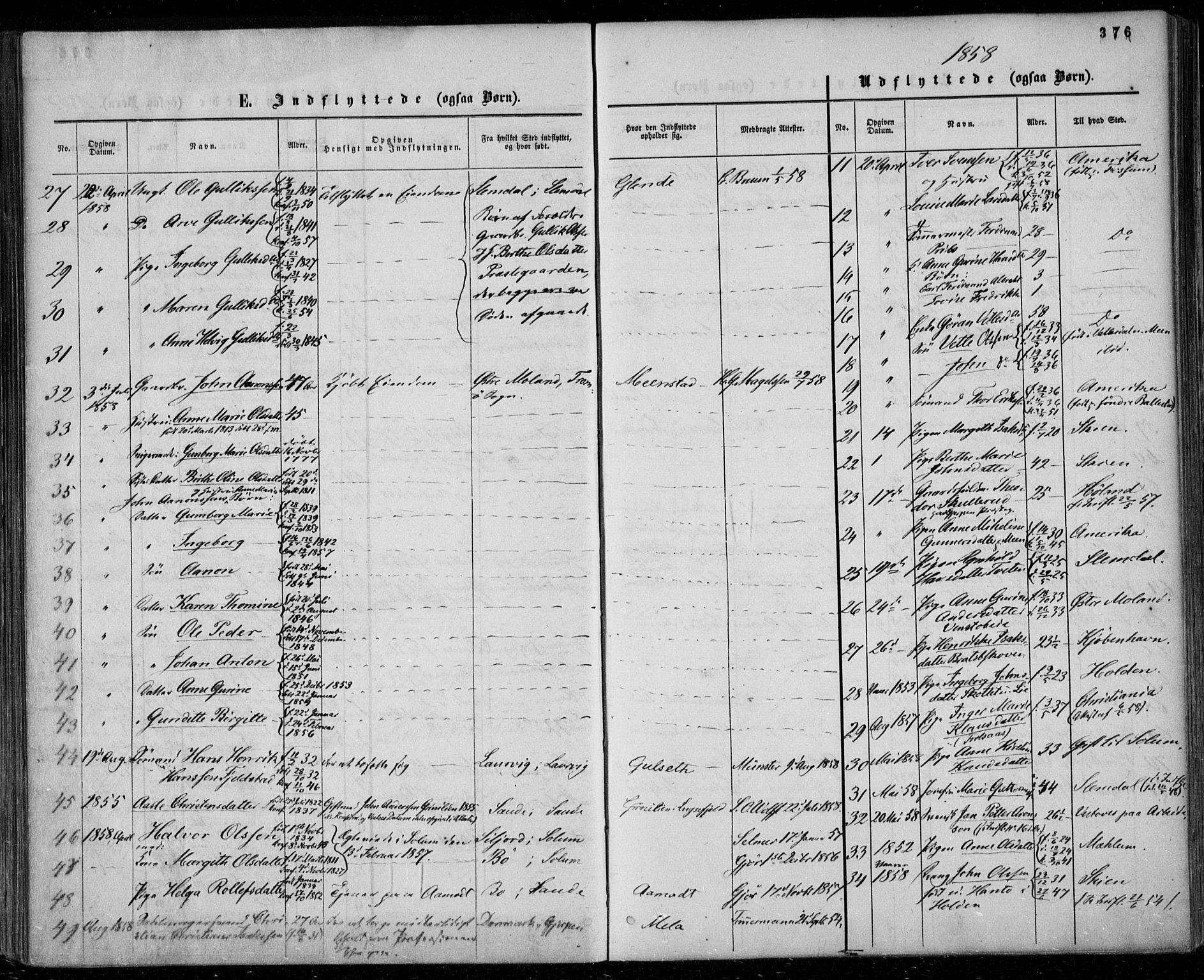 Gjerpen kirkebøker, AV/SAKO-A-265/F/Fa/L0008b: Ministerialbok nr. I 8B, 1857-1871, s. 376