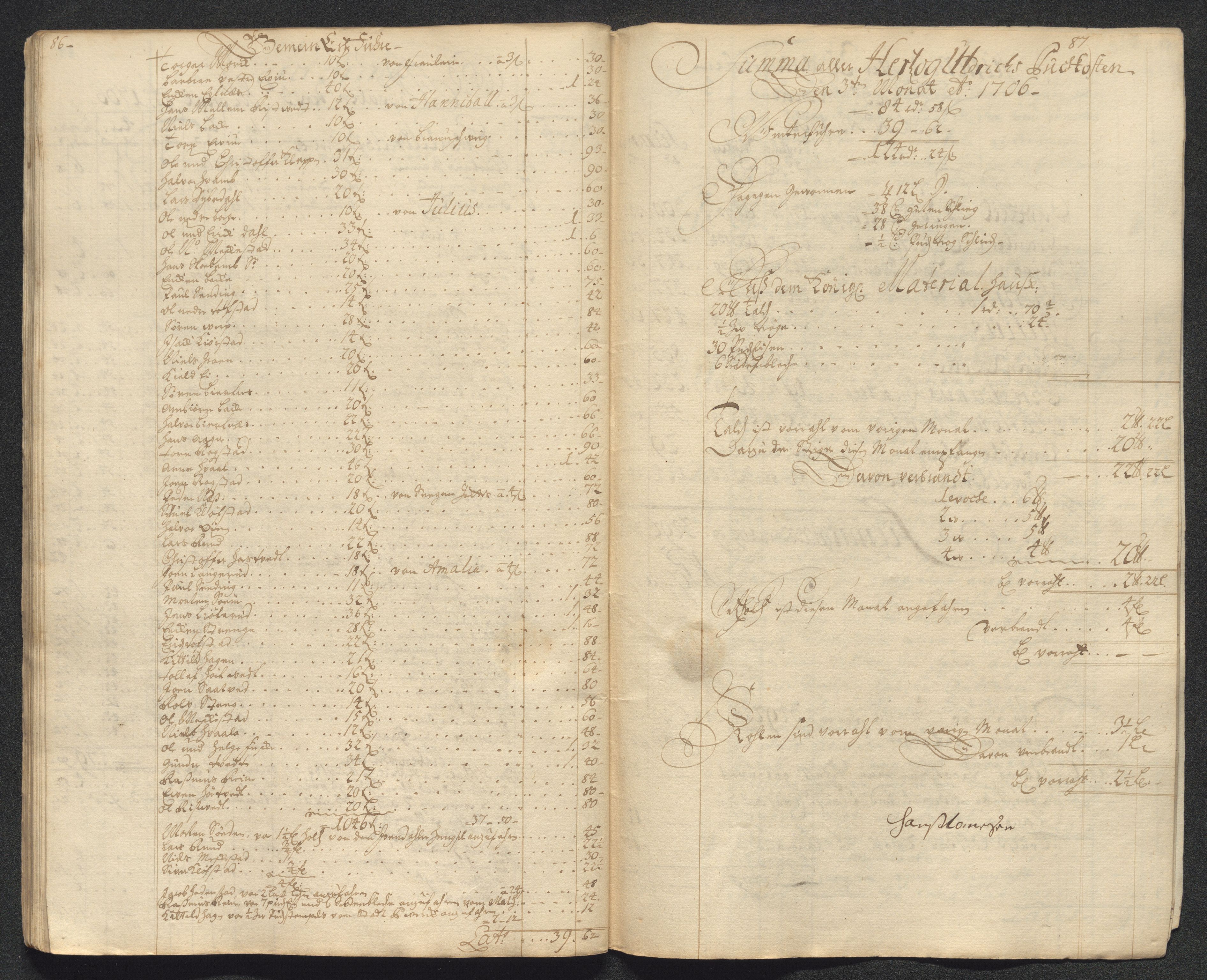 Kongsberg Sølvverk 1623-1816, AV/SAKO-EA-3135/001/D/Dc/Dcd/L0091: Utgiftsregnskap for gruver m.m., 1706-1707, s. 144