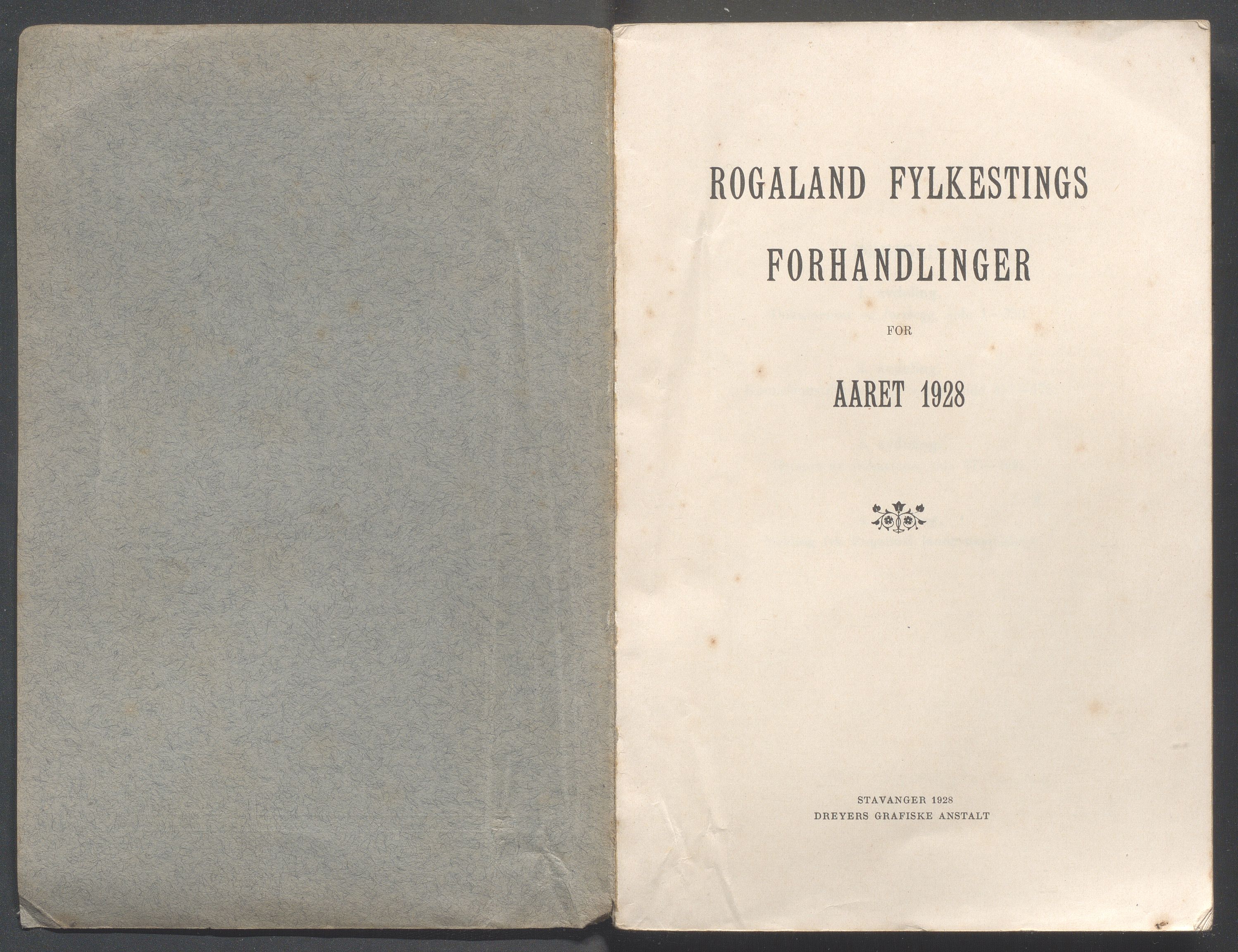 Rogaland fylkeskommune - Fylkesrådmannen , IKAR/A-900/A/Aa/Aaa/L0047: Møtebok , 1928